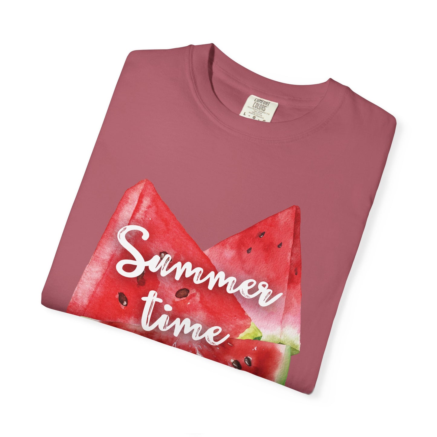 Summer Time Watermelon T-Shirt, Vacation Wear, Unisex Casual Tee, Beach Day Outfit, Gifts for Summer Lovers