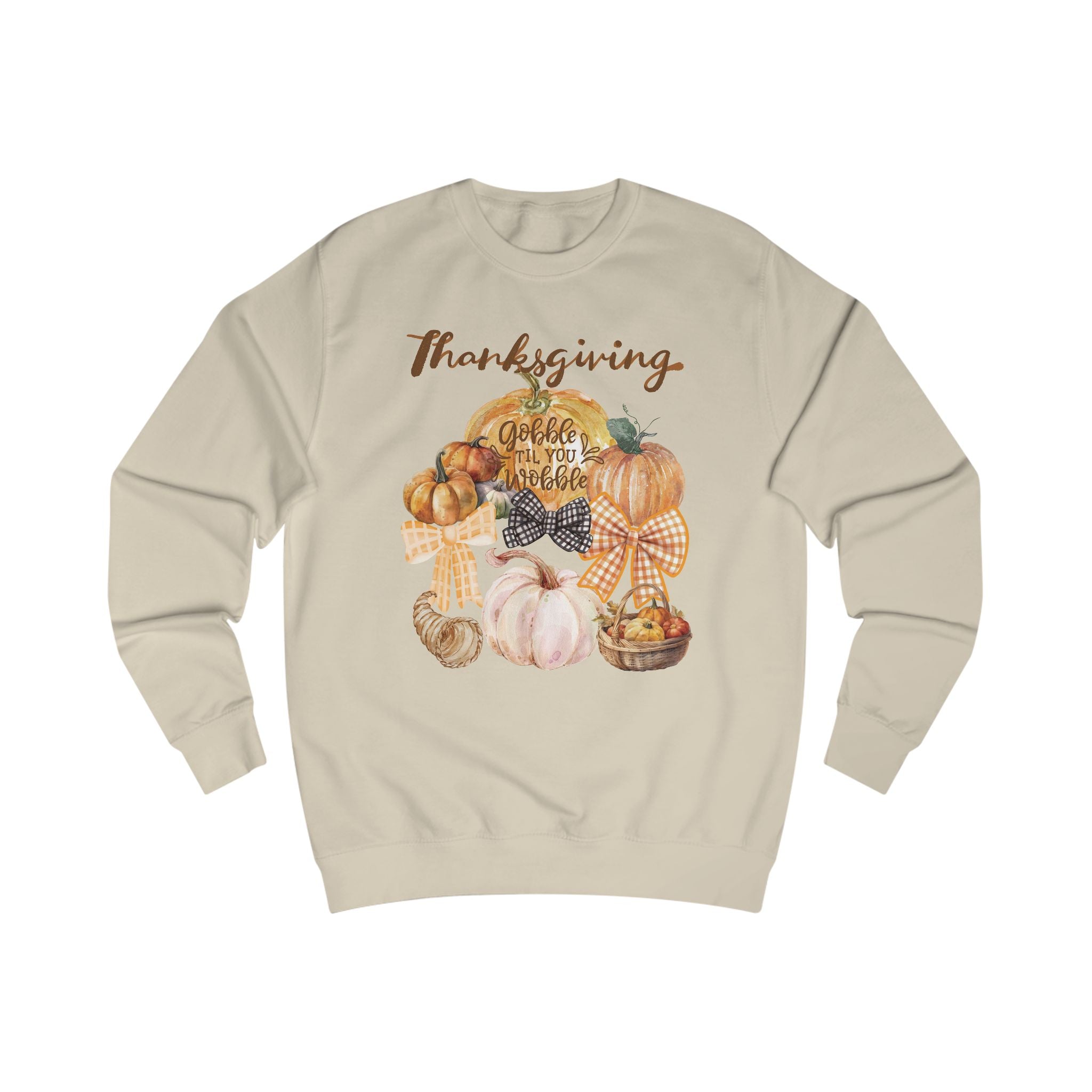 Thanksgiving Unisex Sweatshirt, Cozy Fall Sweater, Pumpkin Sweatshirt, Thanksgiving Gift, Autumn Apparel, Holiday Fashion