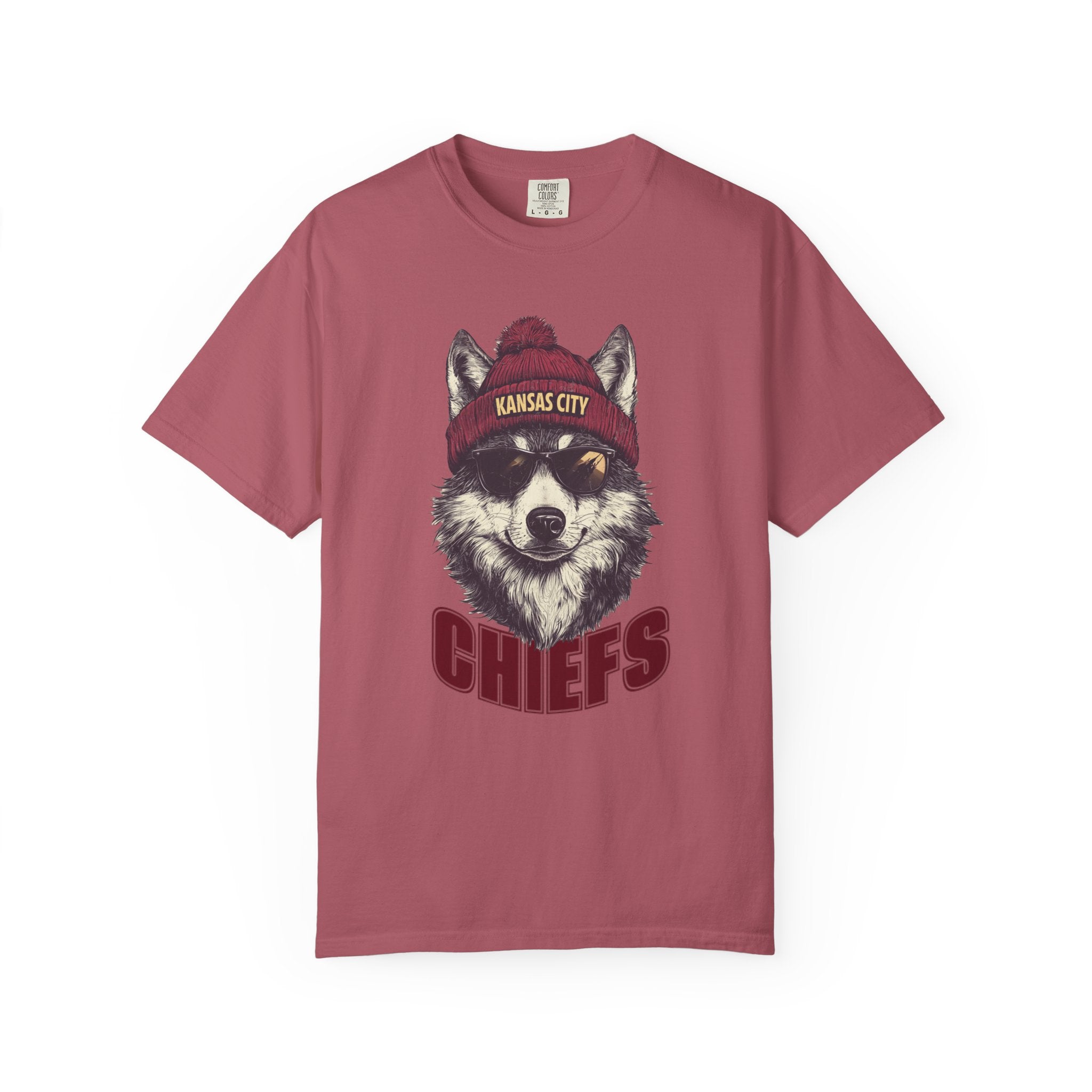 Kansas City Chiefs Football Wolf Spirit Animal Mascot T-Shirt, Unisex Football SeasonnTee, Wolf Design, Cool Graphic Shirt, Gift for Sprit Animal Lovers, Casualwear