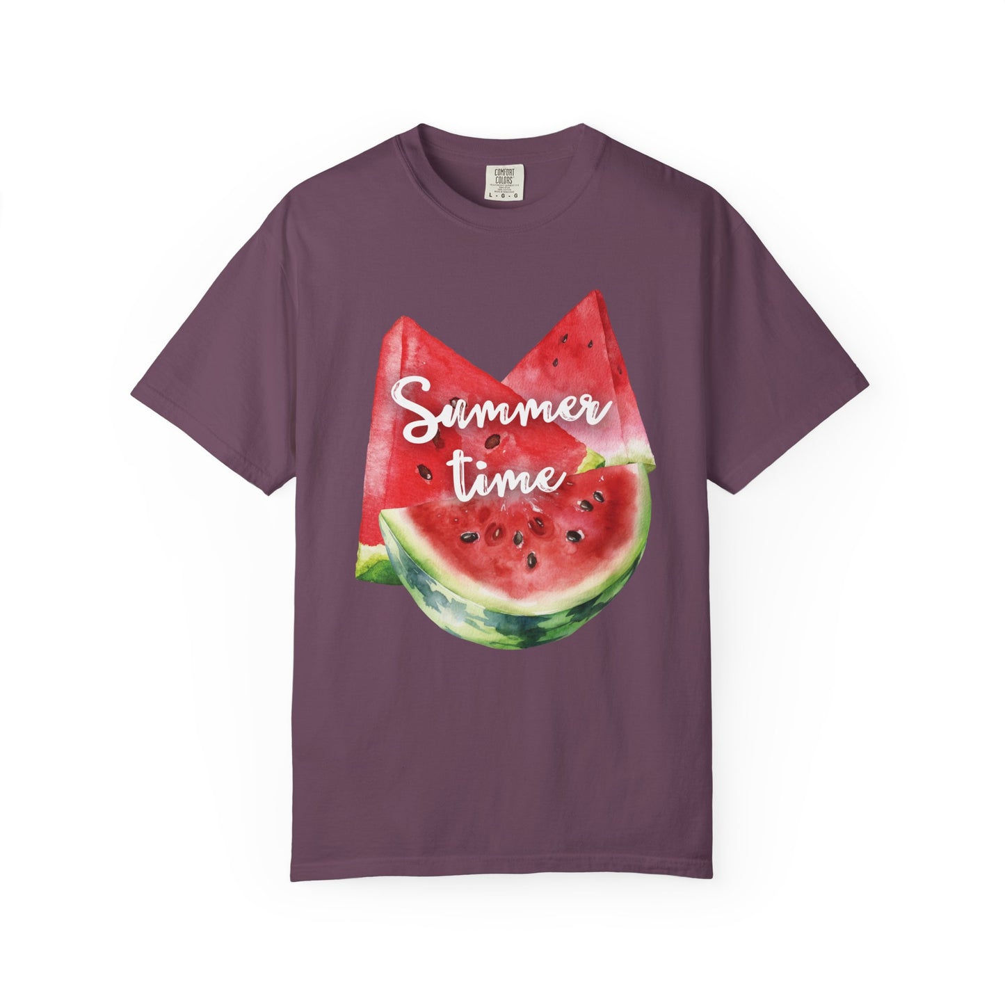 Summer Time Watermelon T-Shirt, Vacation Wear, Unisex Casual Tee, Beach Day Outfit, Gifts for Summer Lovers