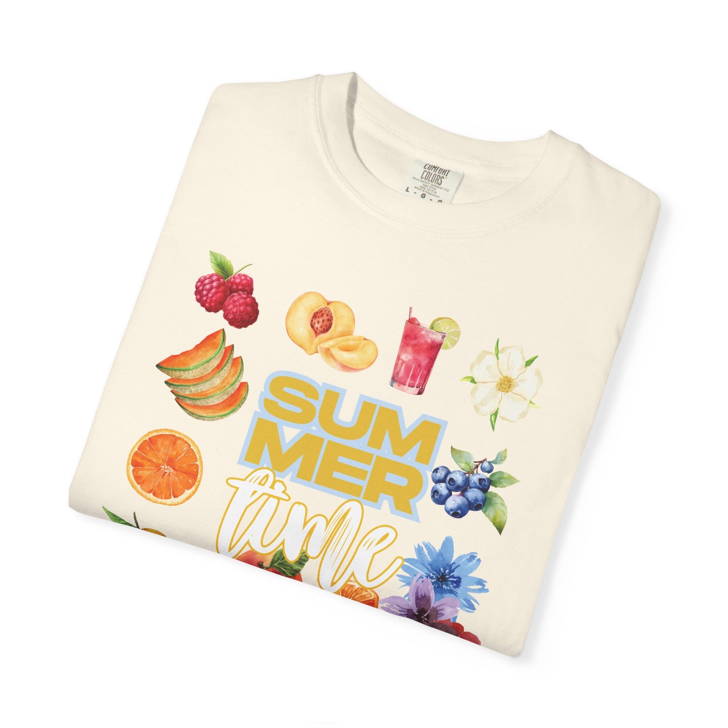 Summer Fruit Vibes T-Shirt, Unisex Casual Tee, Graphic Tee for Summer, Beachwear, Vacation Top, Gift for Her