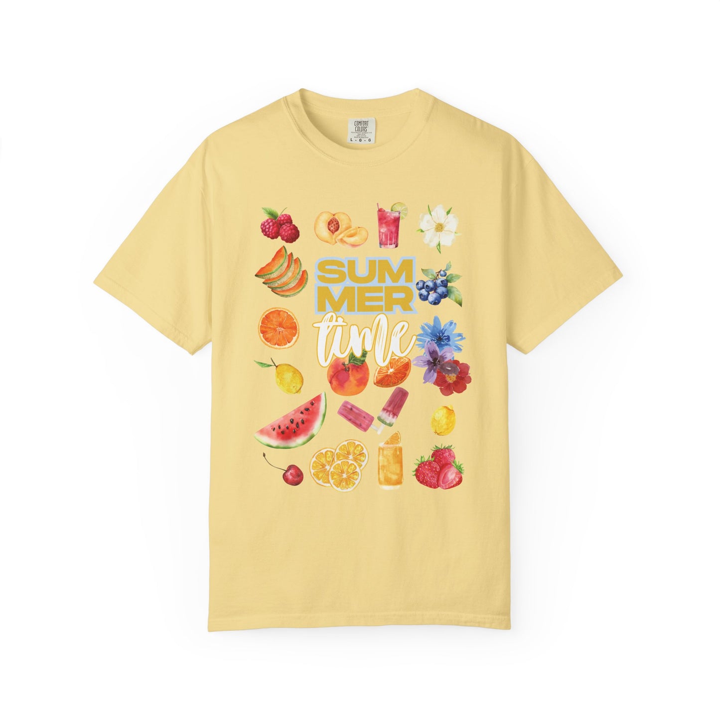 Summer Fruit Vibes T-Shirt, Unisex Casual Tee, Graphic Tee for Summer, Beachwear, Vacation Top, Gift for Her