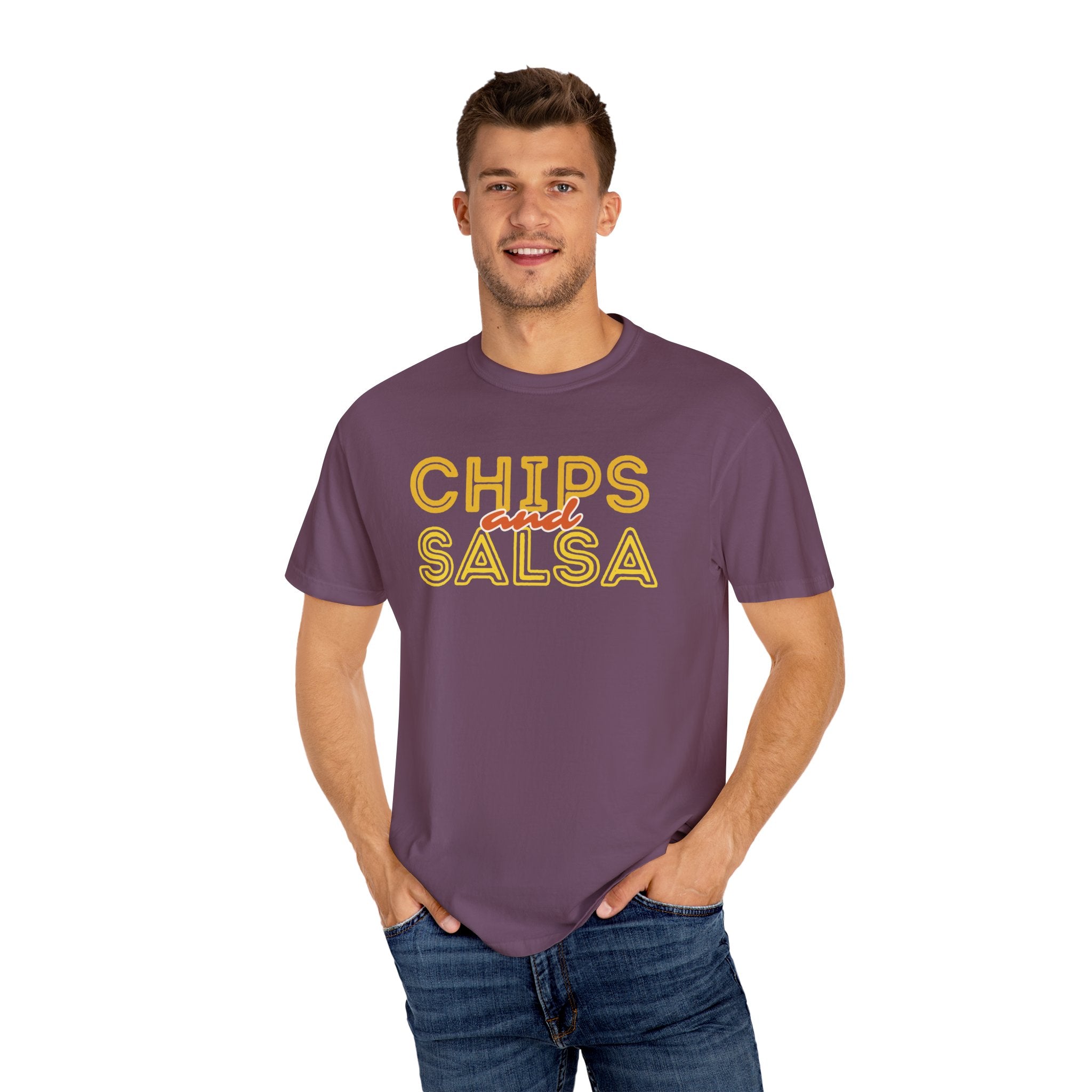 Chips and Salsa Unisex T-shirt, Casual Summer Tee, Foodie Gift, Gift for Friends, Cute Graphic Top, Comfortable Everyday Wear