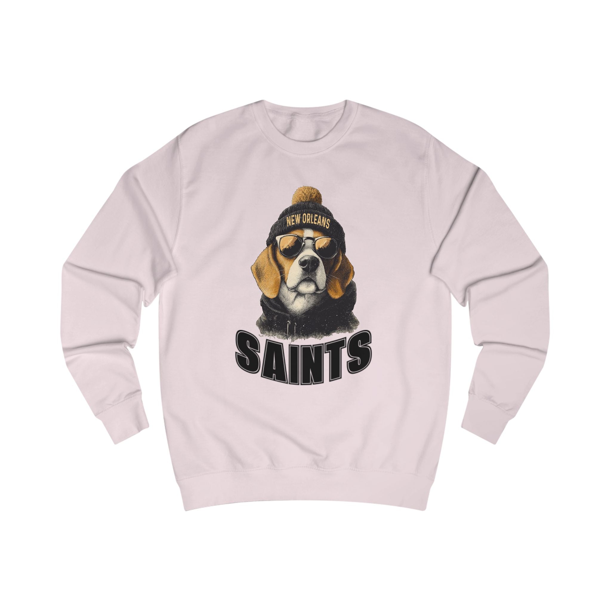 Beagle New Orleans Saints Football team Spirit Animal Mascot Sweatshirt - Spirit Animal Football team Mascot sweatshirt, Sports Fans, Cute Gift for Holidays, All-Season Wear