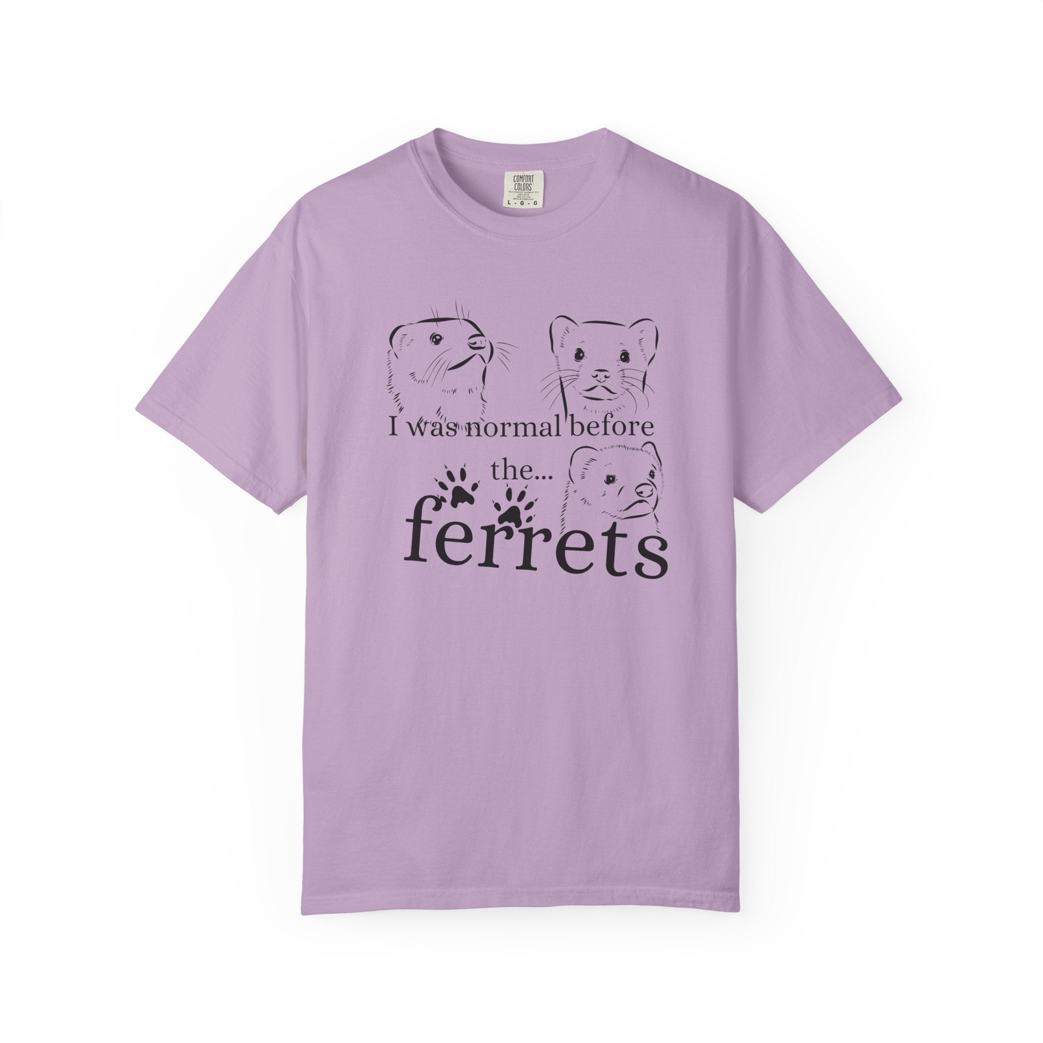 Whimsical Ferret T-shirt, Cute Animal Lover Tee, Gift for Pet Owners, Funny Graphic Tee, Ferret Mom/Dad Gift