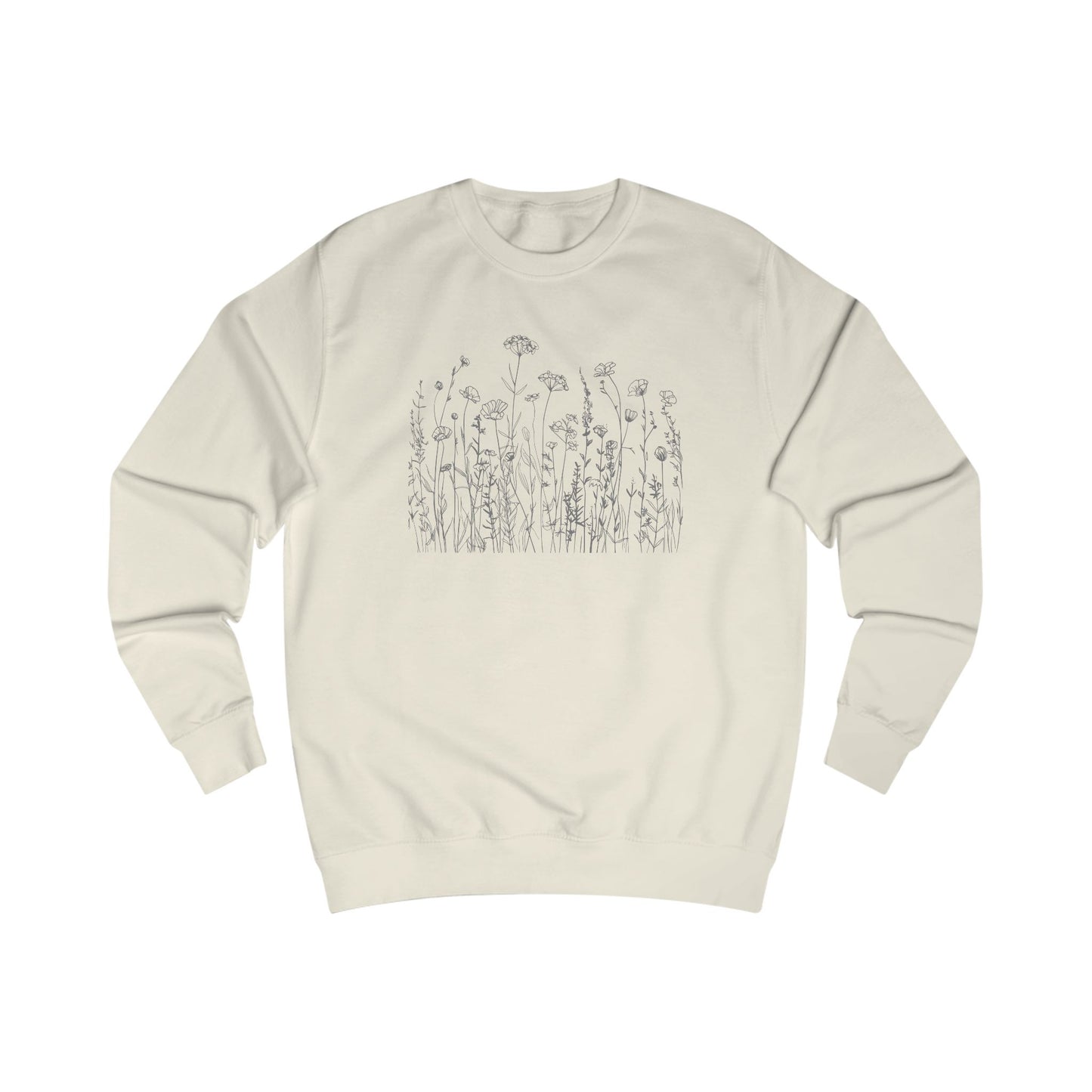 Wild flowers Sketch Unisex Sweatshirt - Cozy Fall Fashion, Gift for Nature Lovers, Casual Layering, Screen Printed Apparel, Plant Lover's [...]