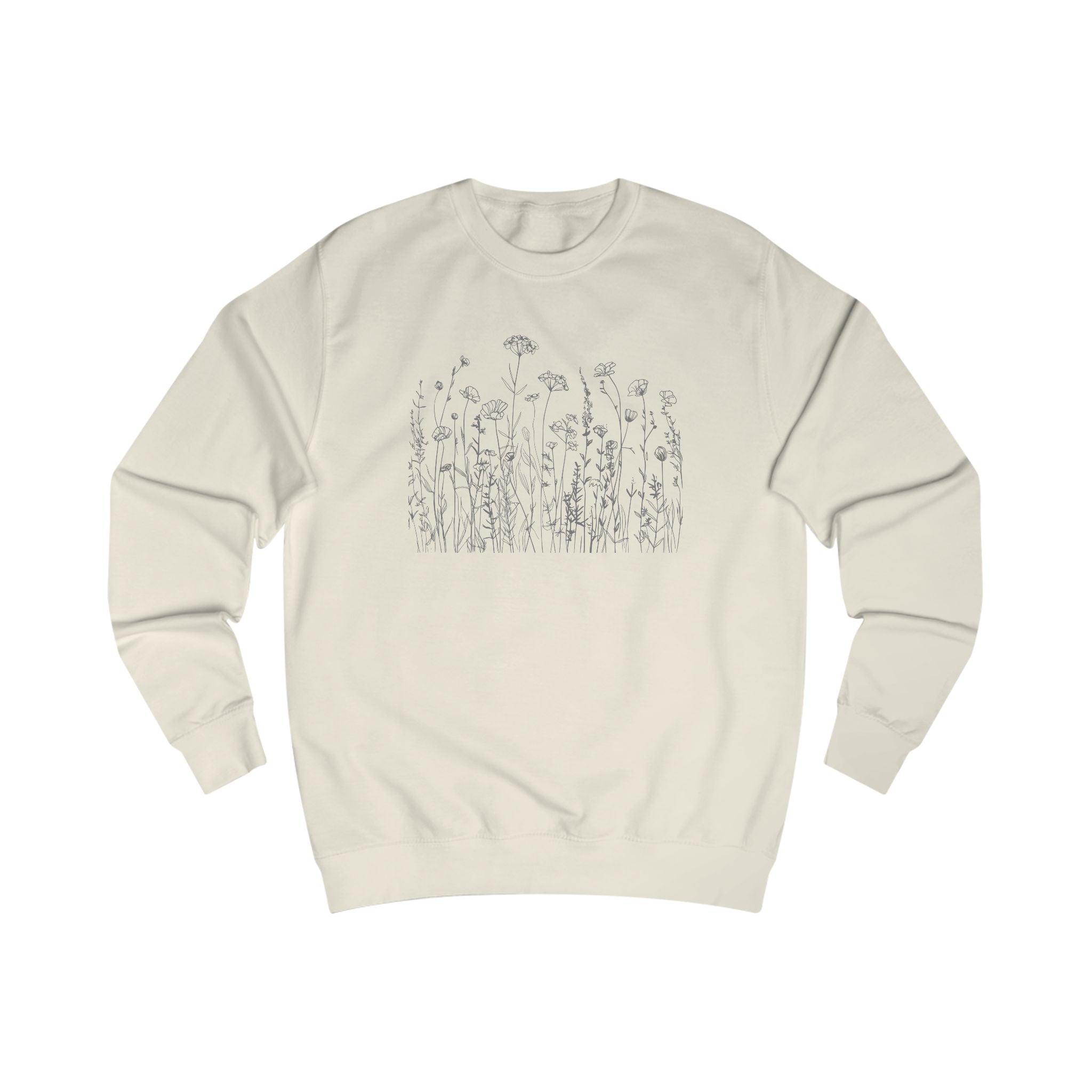 Wild flowers Sketch Unisex Sweatshirt - Cozy Fall Fashion, Gift for Nature Lovers, Casual Layering, Screen Printed Apparel, Plant Lover's [...]