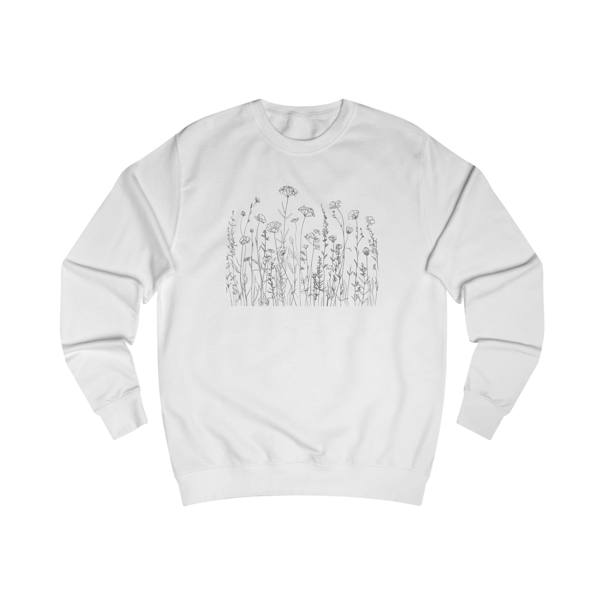 Wild flowers Sketch Unisex Sweatshirt - Cozy Fall Fashion, Gift for Nature Lovers, Casual Layering, Screen Printed Apparel, Plant Lover's [...]