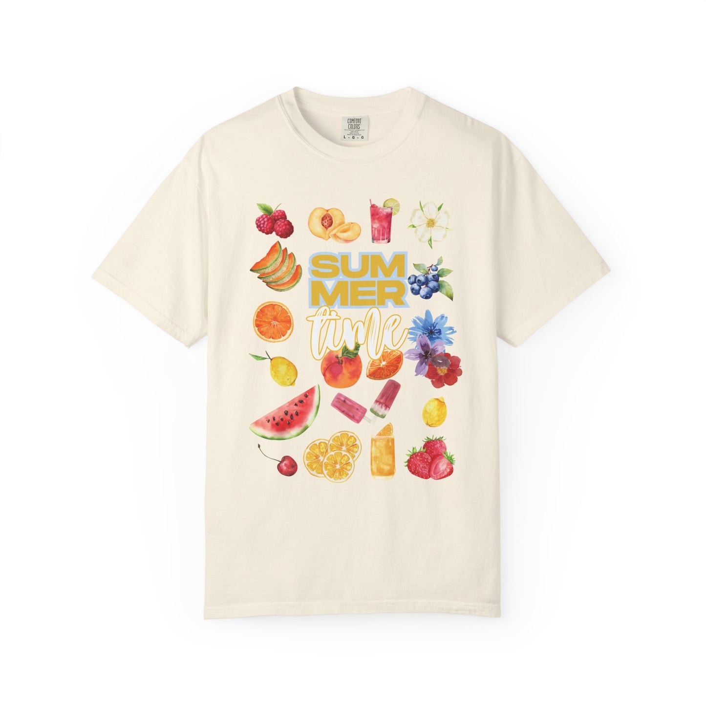 Summer Fruit Vibes T-Shirt, Unisex Casual Tee, Graphic Tee for Summer, Beachwear, Vacation Top, Gift for Her