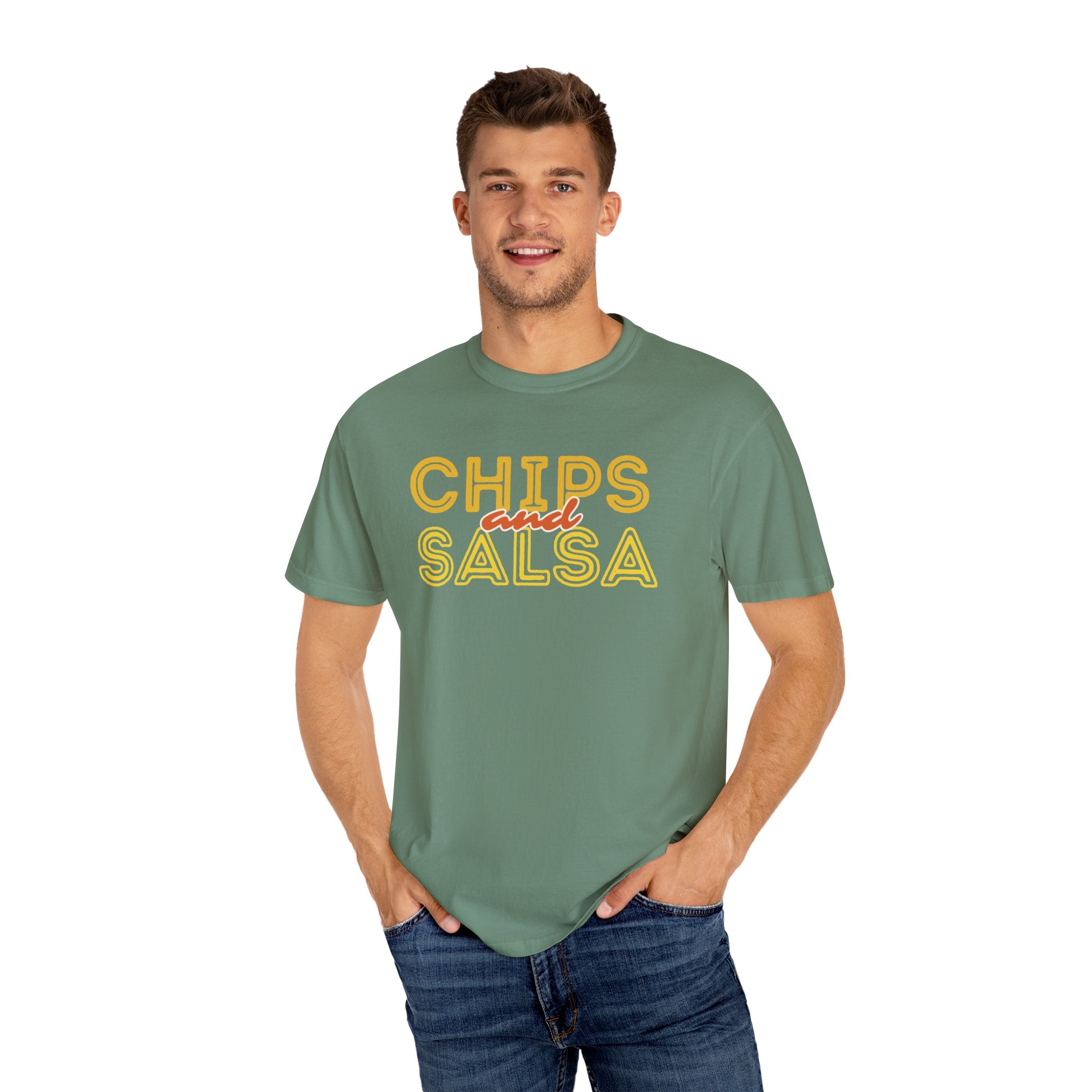 Chips and Salsa Unisex T-shirt, Casual Summer Tee, Foodie Gift, Gift for Friends, Cute Graphic Top, Comfortable Everyday Wear
