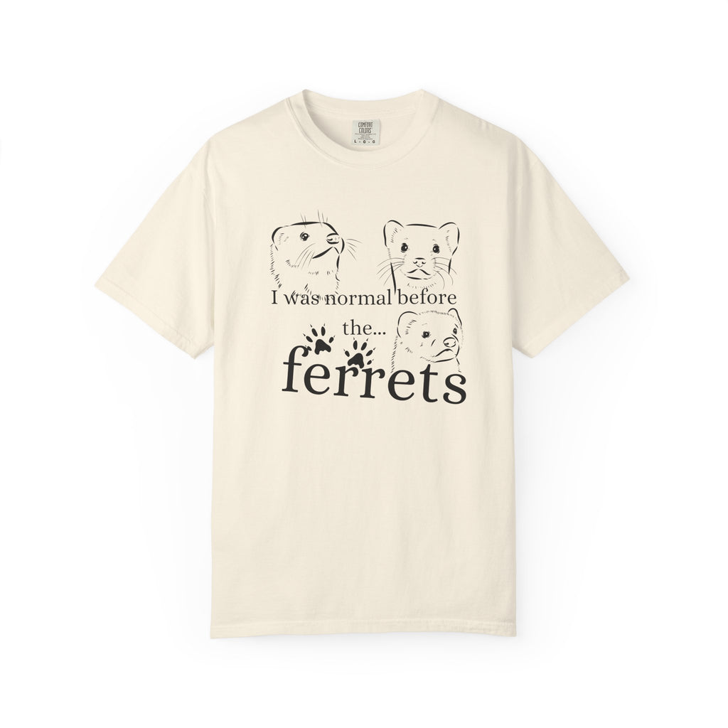 Whimsical Ferret T-shirt, Cute Animal Lover Tee, Gift for Pet Owners, Funny Graphic Tee, Ferret Mom/Dad Gift