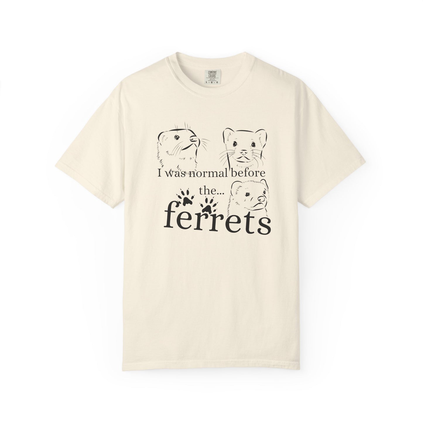 Whimsical Ferret T-shirt, Cute Animal Lover Tee, Gift for Pet Owners, Funny Graphic Tee, Ferret Mom/Dad Gift