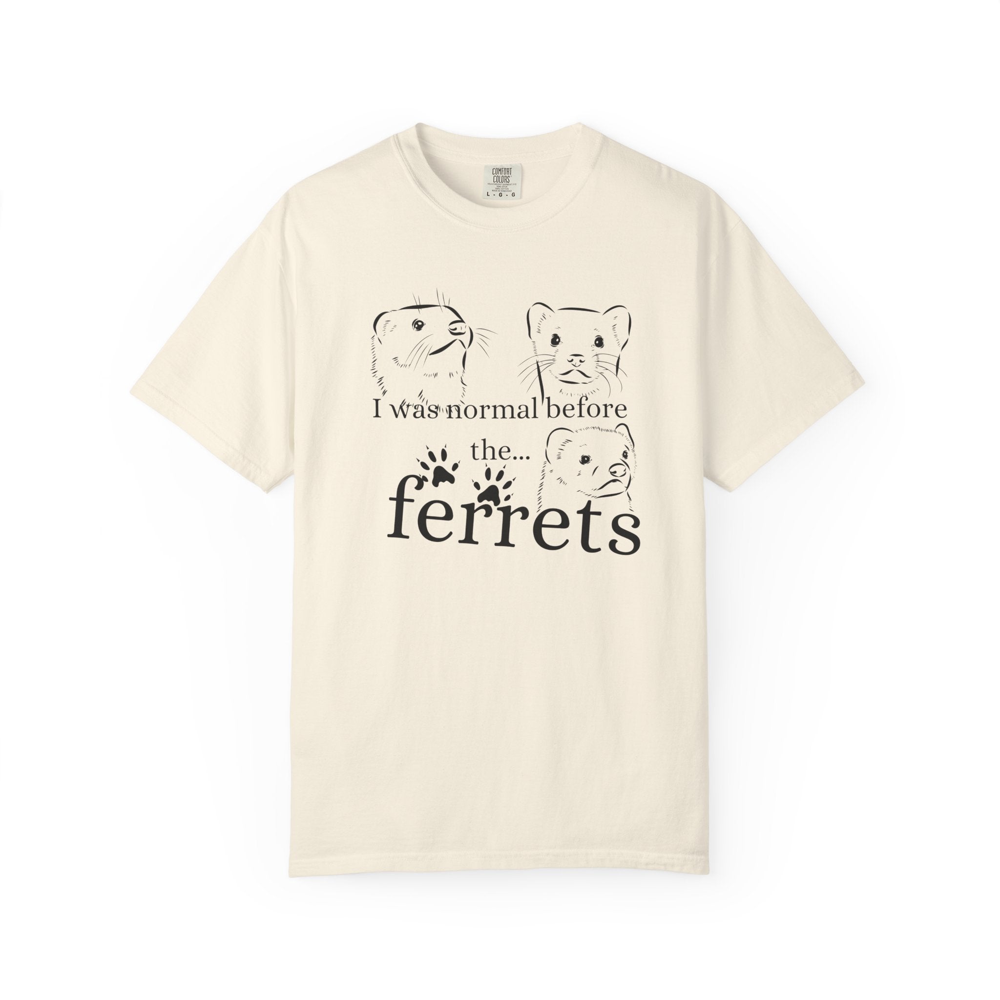 Whimsical Ferret T-shirt, Cute Animal Lover Tee, Gift for Pet Owners, Funny Graphic Tee, Ferret Mom/Dad Gift