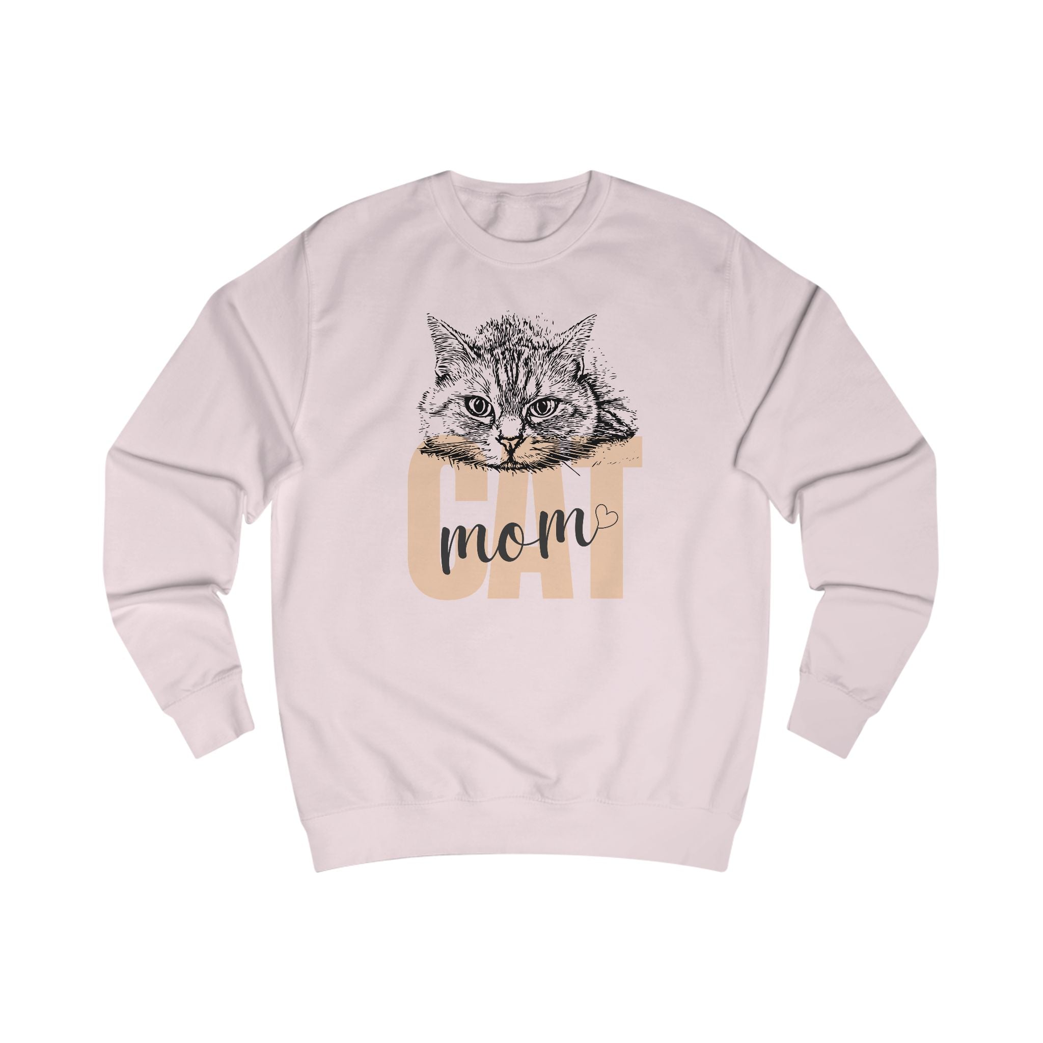 Cat Mom Unisex Sweatshirt - Cozy Gift for Cat Lovers, Birthday, Pet Celebration, Cute Cat Lover Apparel, Funny Cat Mom Gift