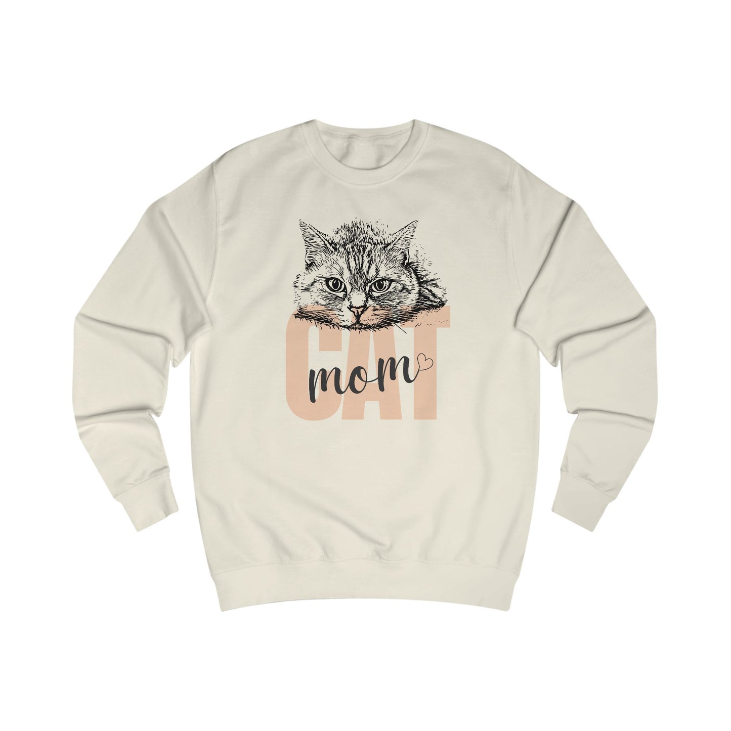 Cat Mom Unisex Sweatshirt - Cozy Gift for Cat Lovers, Birthday, Pet Celebration, Cute Cat Lover Apparel, Funny Cat Mom Gift