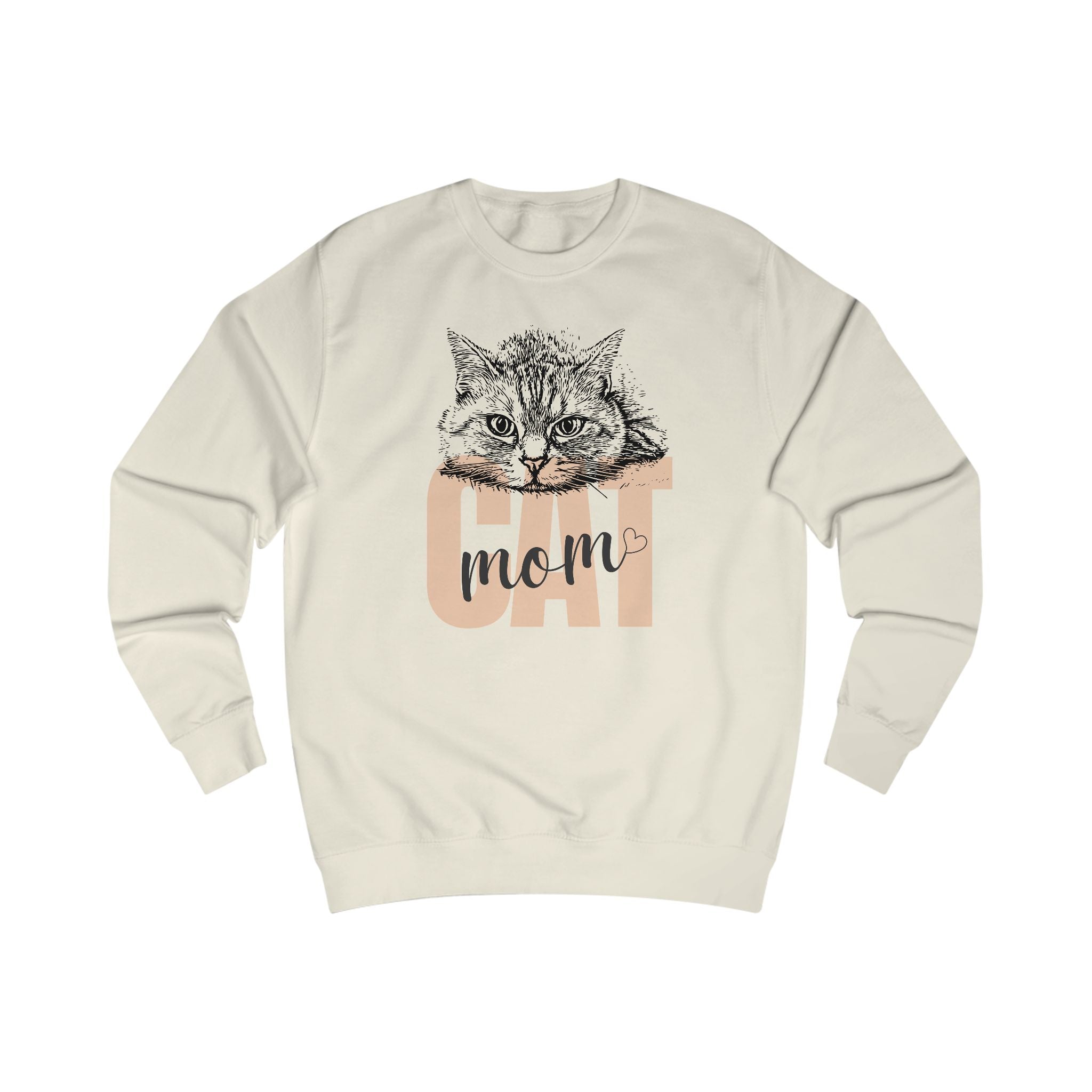 Cat Mom Unisex Sweatshirt - Cozy Gift for Cat Lovers, Birthday, Pet Celebration, Cute Cat Lover Apparel, Funny Cat Mom Gift