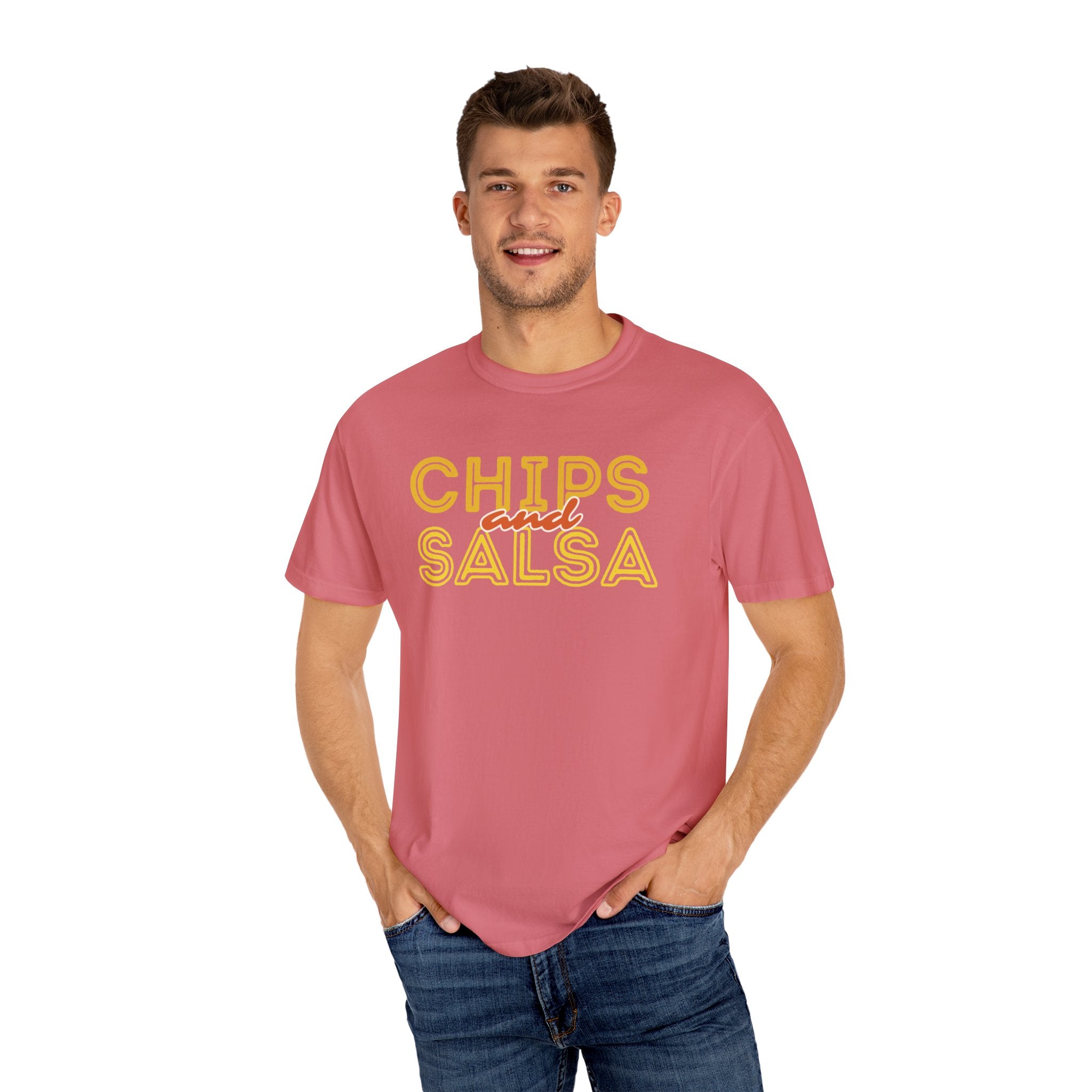 Chips and Salsa Unisex T-shirt, Casual Summer Tee, Foodie Gift, Gift for Friends, Cute Graphic Top, Comfortable Everyday Wear