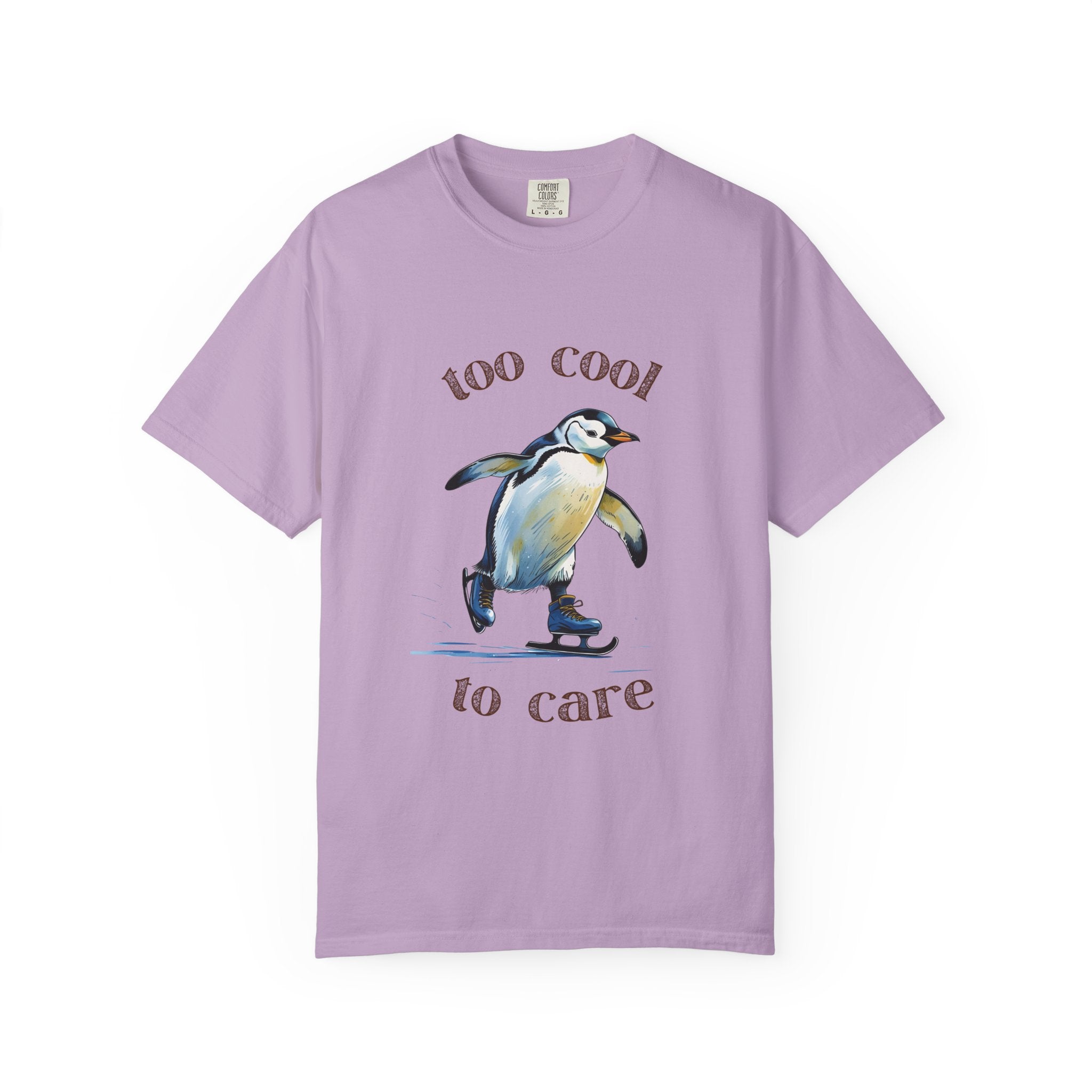 Cool Penguin Graphic T-Shirt, Unisex Casual Tee, Funny Gift, Ice Skating Humor, Perfect for Birthdays & Holidays