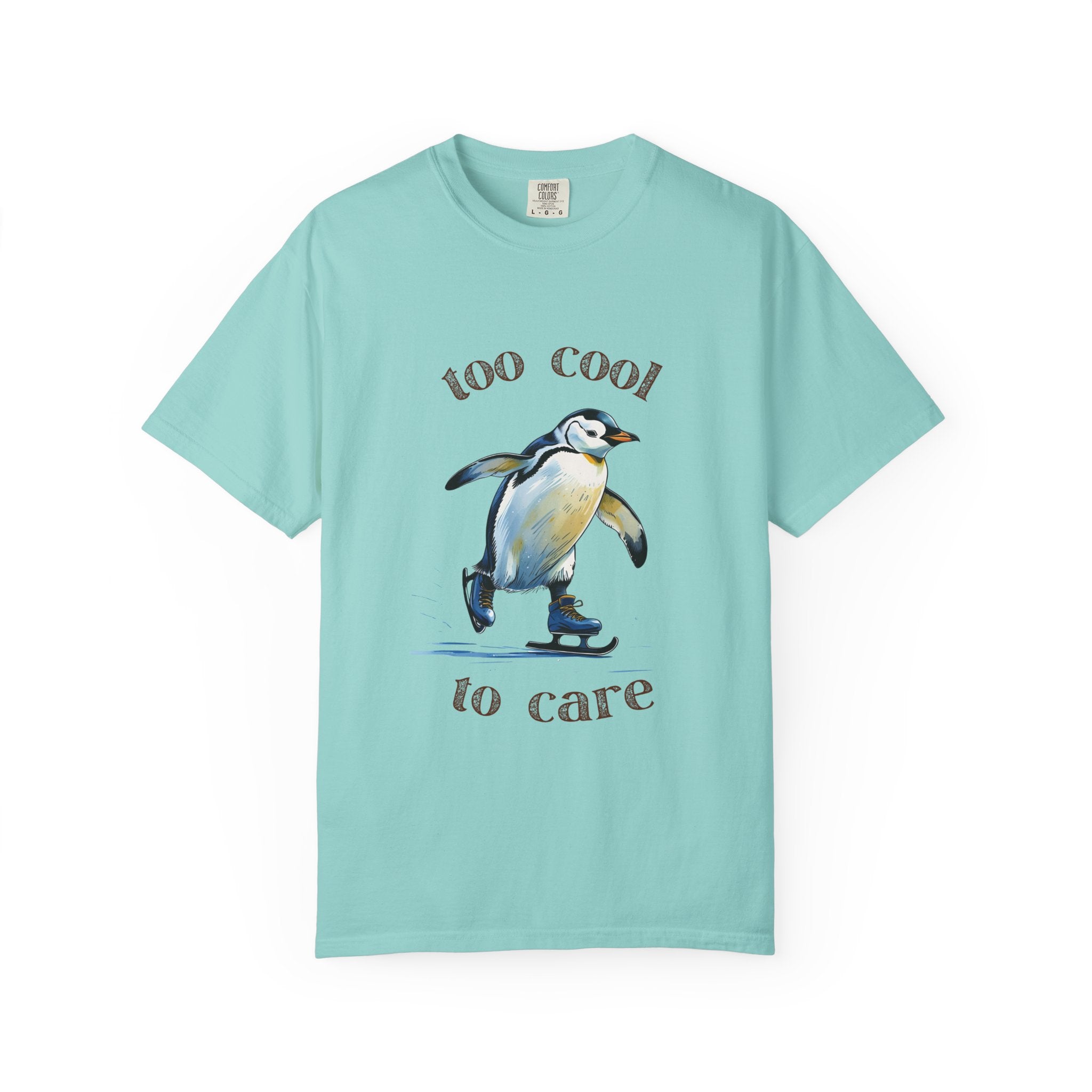 Cool Penguin Graphic T-Shirt, Unisex Casual Tee, Funny Gift, Ice Skating Humor, Perfect for Birthdays & Holidays