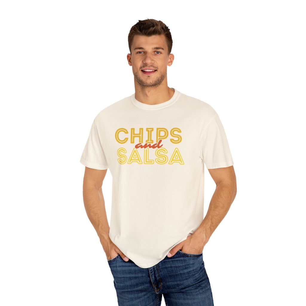 Chips and Salsa Unisex T-shirt, Casual Summer Tee, Foodie Gift, Gift for Friends, Cute Graphic Top, Comfortable Everyday Wear