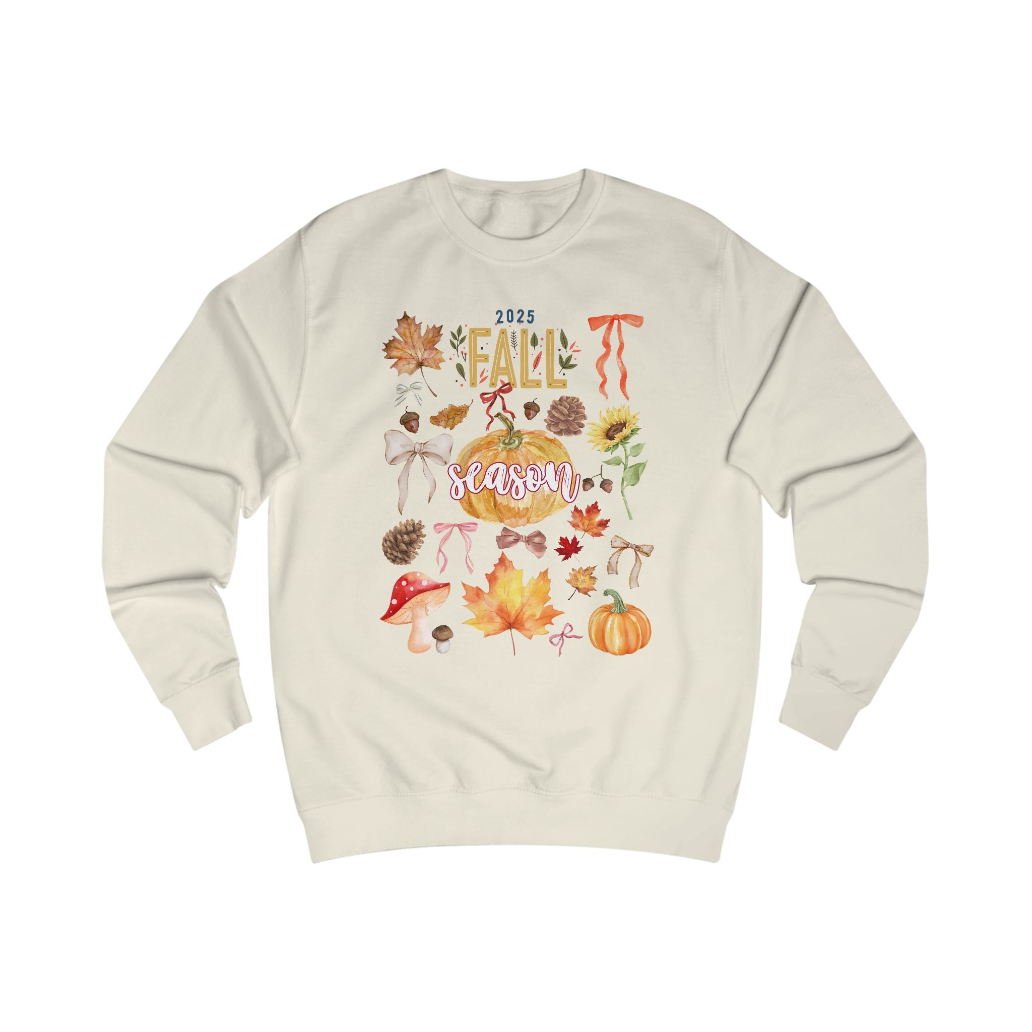 Cozy Fall Vibes Unisex Sweatshirt - 2025 Autumn Design, Seasonal Gift, Casual Wear, Thanksgiving Sweater, Nature Lover Apparel