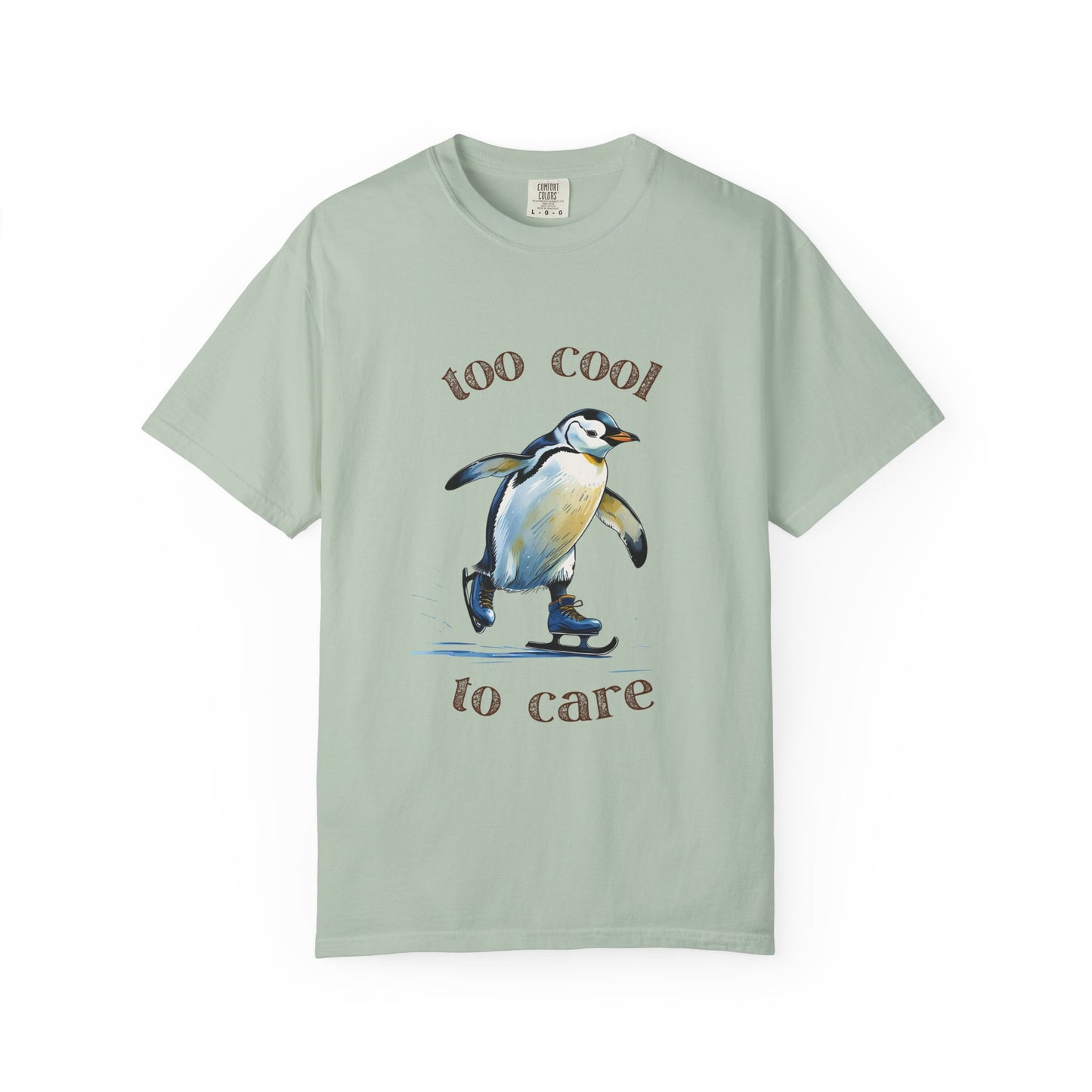 Cool Penguin Graphic T-Shirt, Unisex Casual Tee, Funny Gift, Ice Skating Humor, Perfect for Birthdays & Holidays