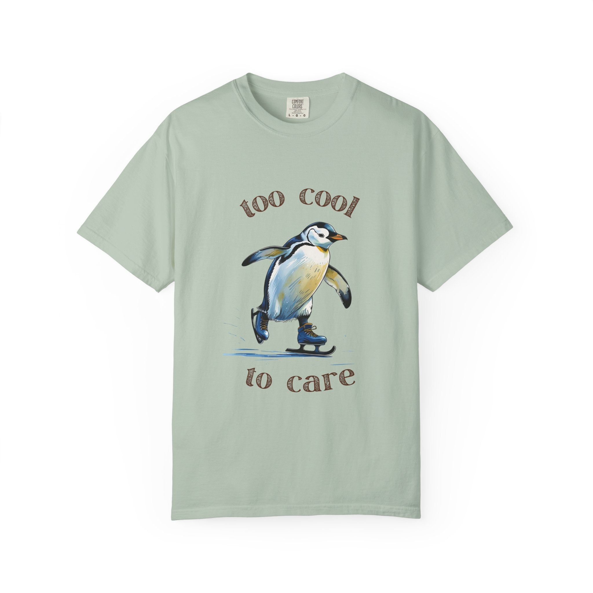 Cool Penguin Graphic T-Shirt, Unisex Casual Tee, Funny Gift, Ice Skating Humor, Perfect for Birthdays & Holidays