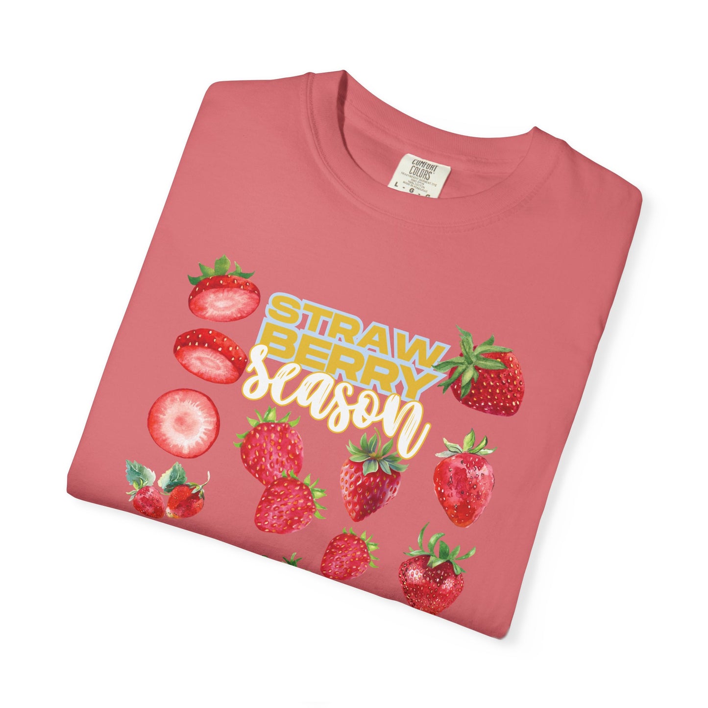 Strawberry Season T-Shirt, Summer Tee, Fruit Lover Gift, Unisex Casual Wear, Fun Graphic Shirt, Cute Outfit Idea