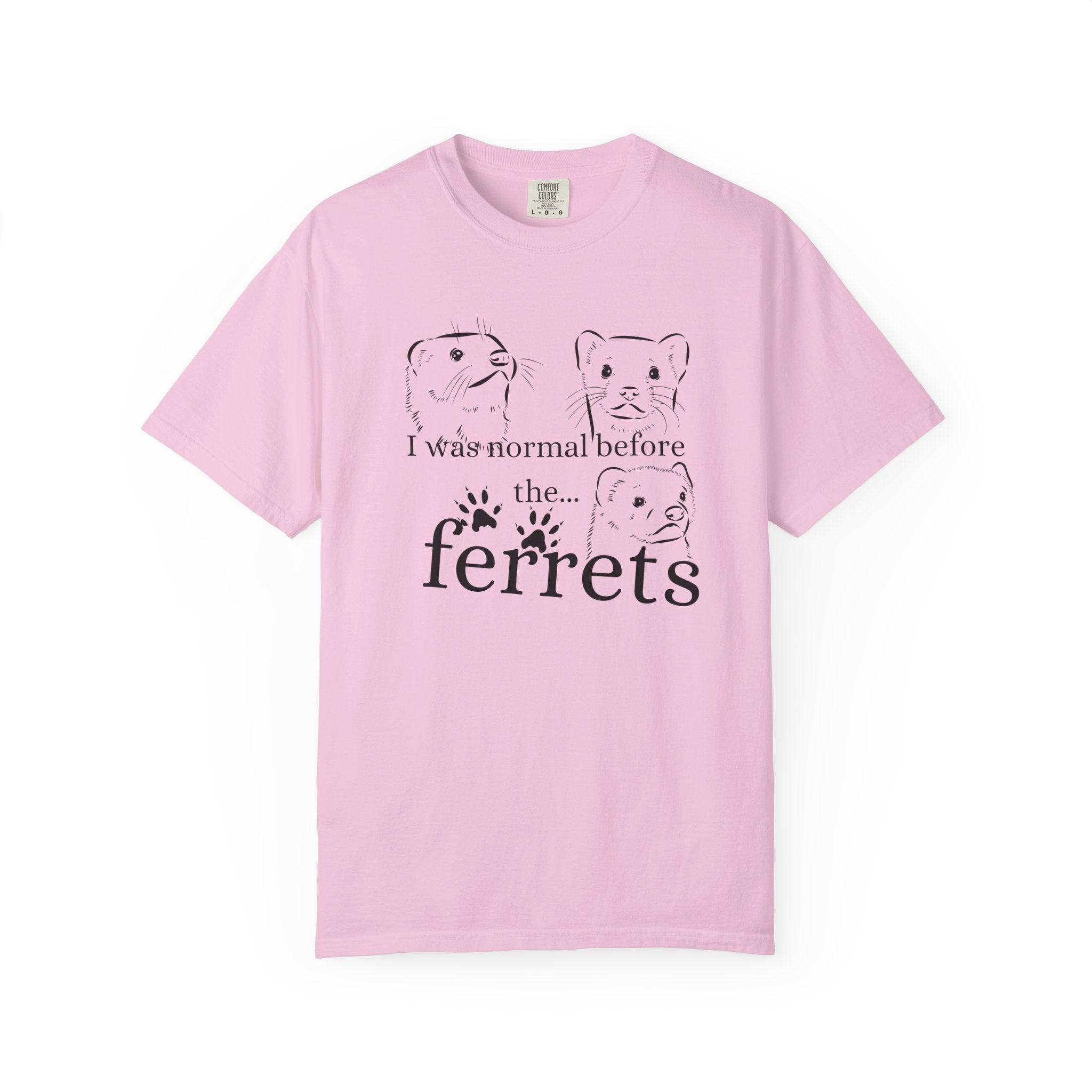 Whimsical Ferret T-shirt, Cute Animal Lover Tee, Gift for Pet Owners, Funny Graphic Tee, Ferret Mom/Dad Gift