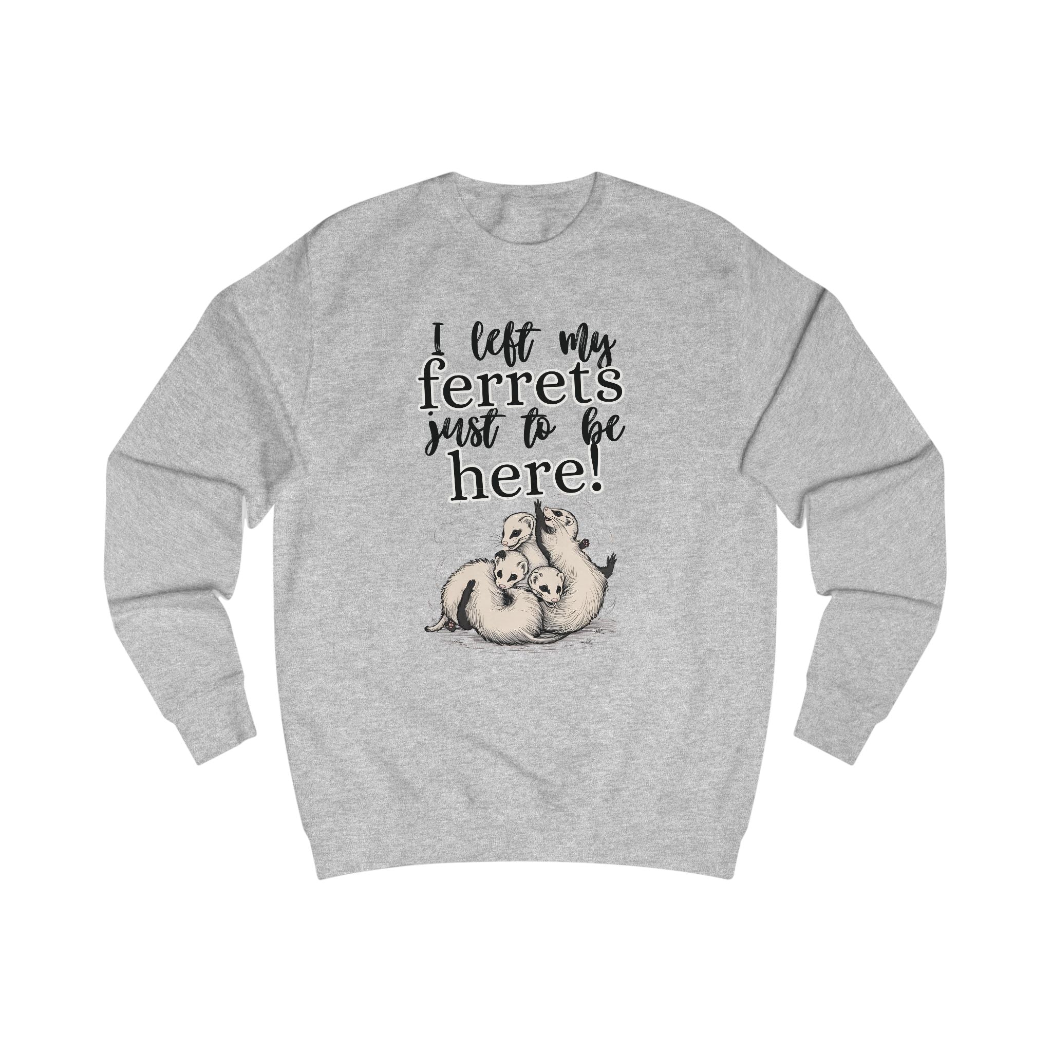 Whimsical Unisex Sweatshirt for Ferret Lovers