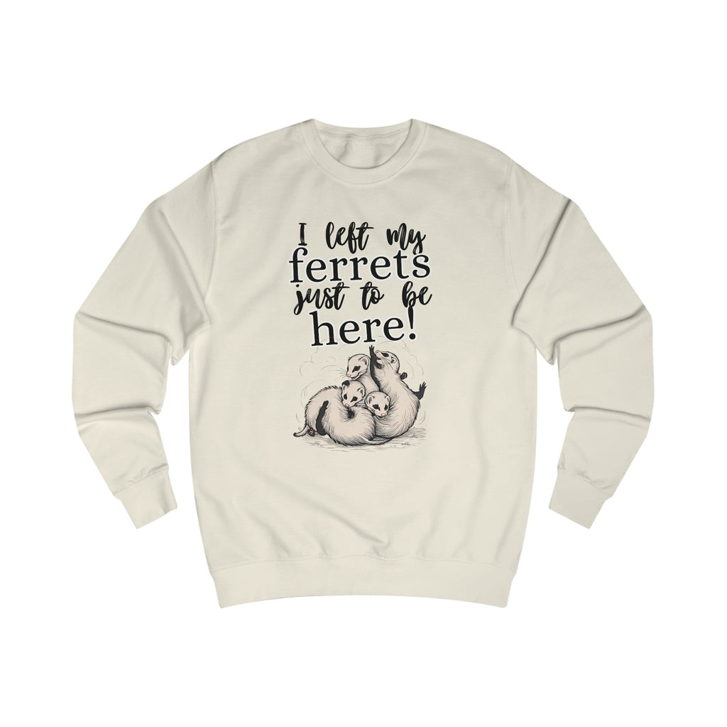 Whimsical Unisex Sweatshirt for Ferret Lovers
