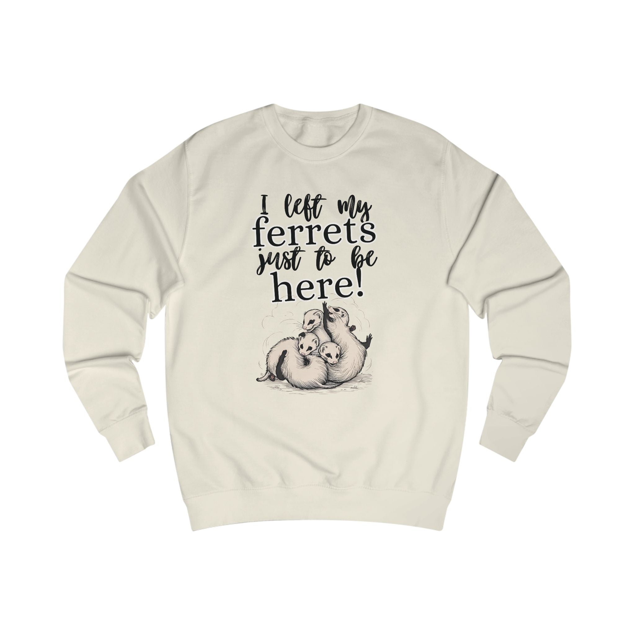 Whimsical Unisex Sweatshirt for Ferret Lovers