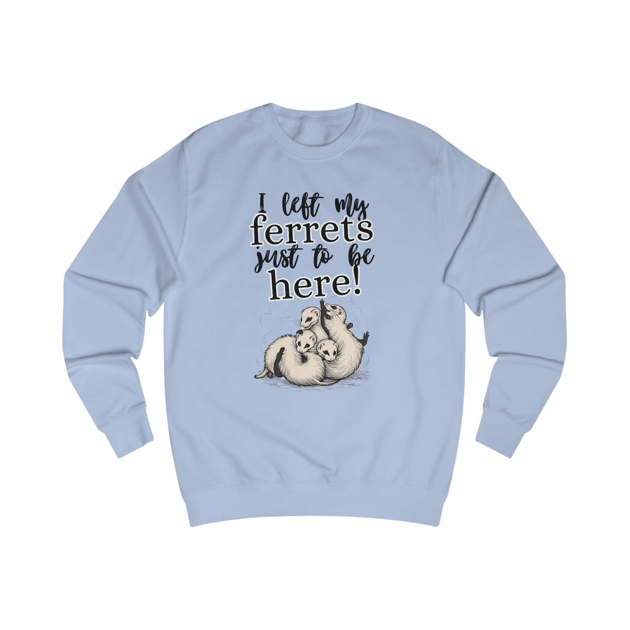 Whimsical Unisex Sweatshirt for Ferret Lovers