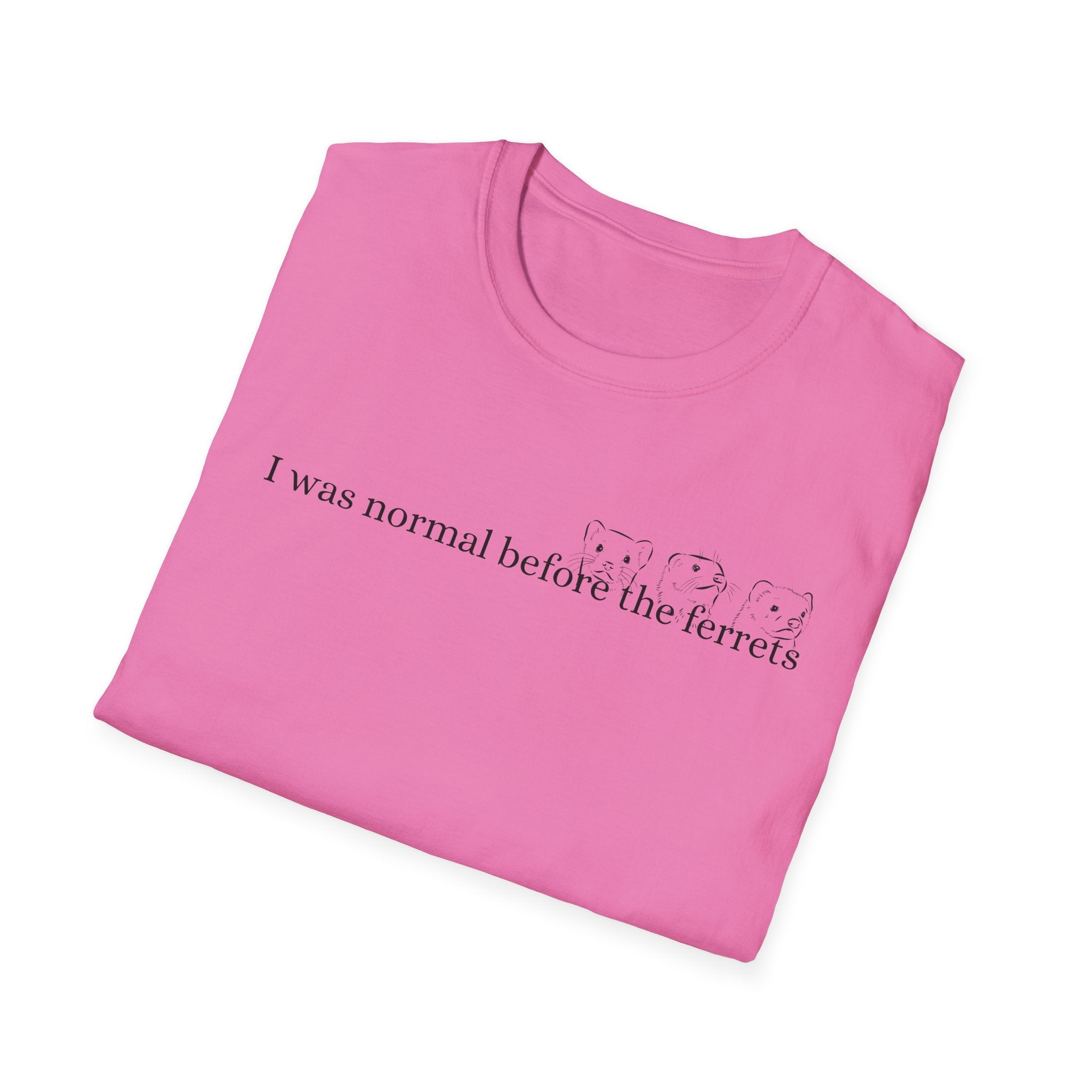 Funny Ferret Quote T-Shirt, Unisex Tee for Ferret Lovers, Casual Humor Shirt, Gift for Pet Owners, Birthday Present, Animal Lover Apparel