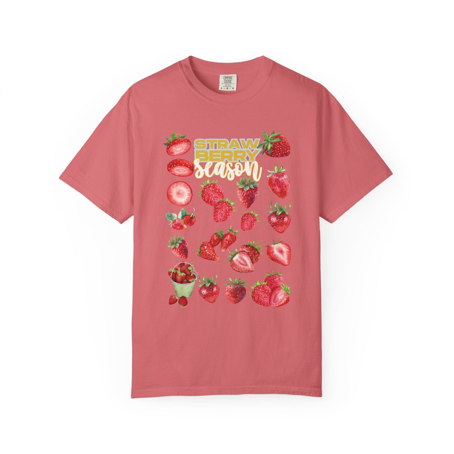 Strawberry Season T-Shirt, Summer Tee, Fruit Lover Gift, Unisex Casual Wear, Fun Graphic Shirt, Cute Outfit Idea