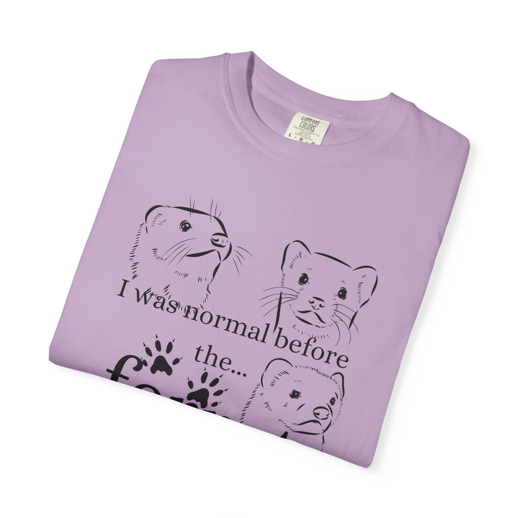 Whimsical Ferret T-shirt, Cute Animal Lover Tee, Gift for Pet Owners, Funny Graphic Tee, Ferret Mom/Dad Gift