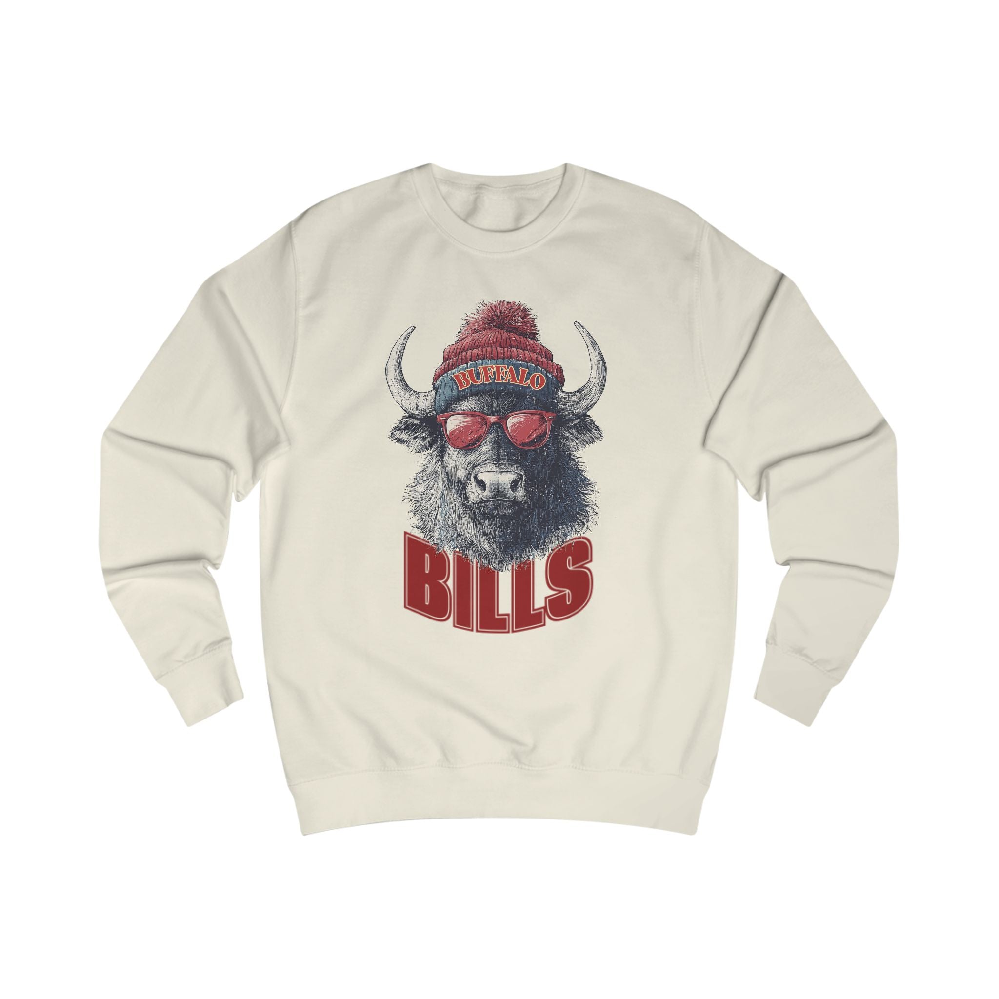 Buffalo Bills Vintage Unisex Sweatshirt - Cozy Game Day Apparel and Perfect Birthday Gift