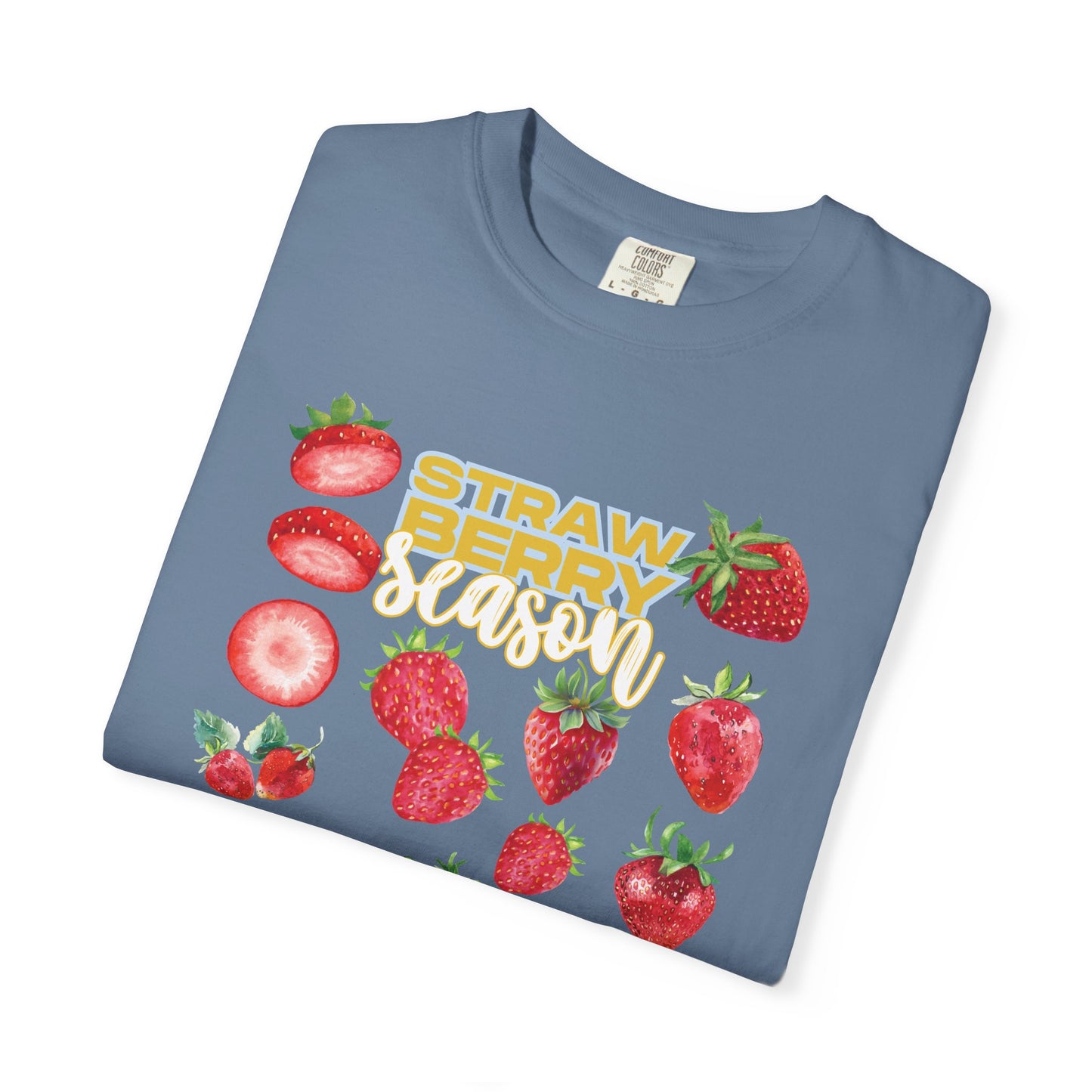 Strawberry Season T-Shirt, Summer Tee, Fruit Lover Gift, Unisex Casual Wear, Fun Graphic Shirt, Cute Outfit Idea