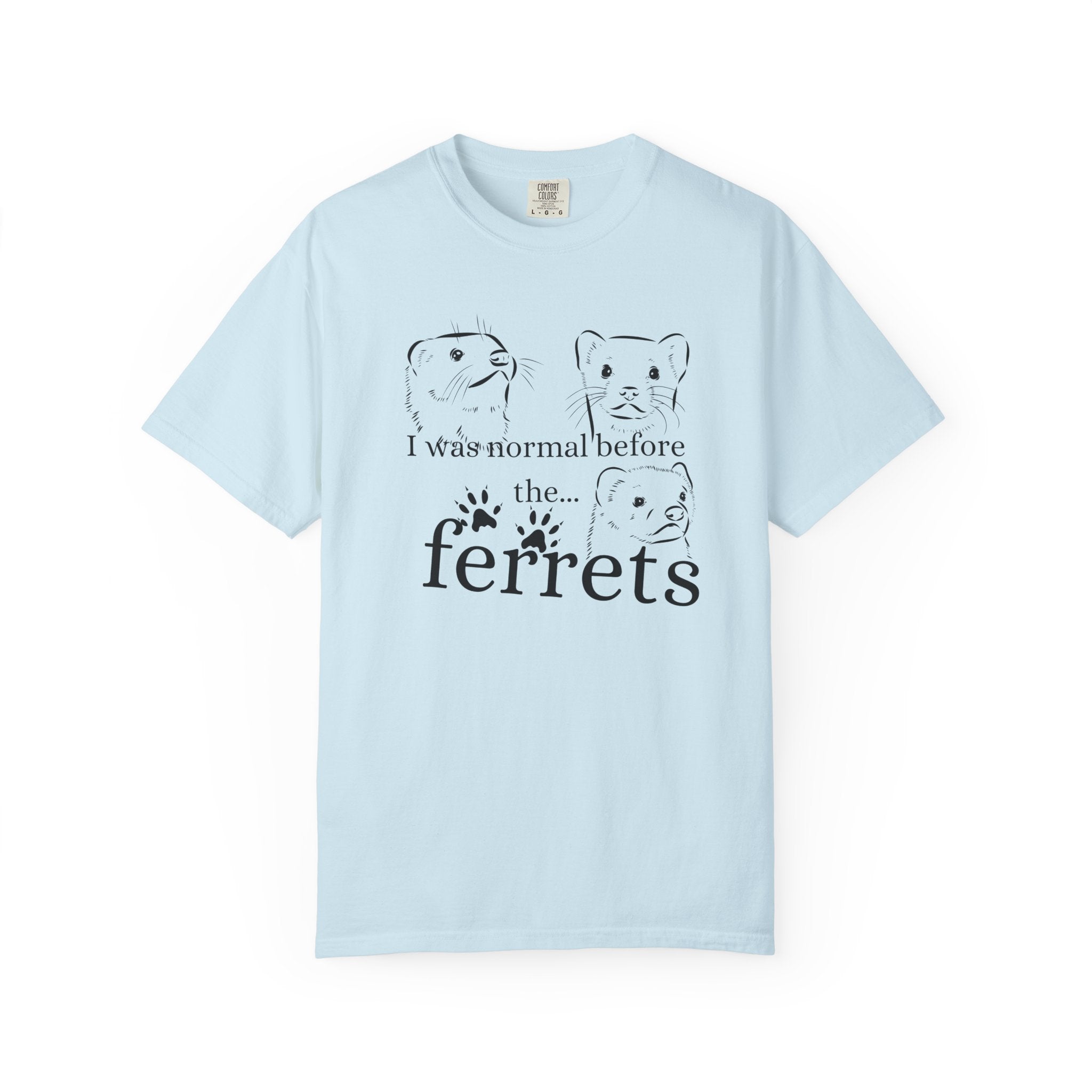 Whimsical Ferret T-shirt, Cute Animal Lover Tee, Gift for Pet Owners, Funny Graphic Tee, Ferret Mom/Dad Gift