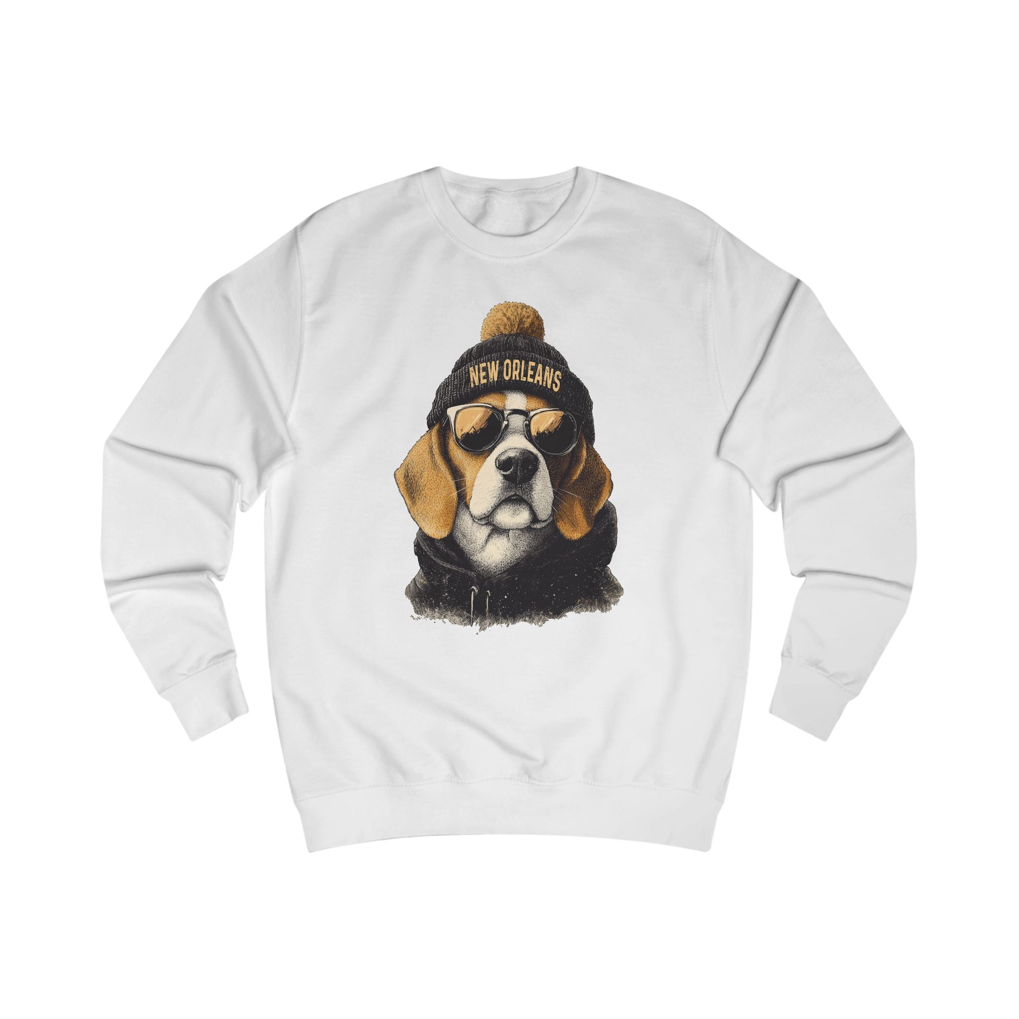 New Orleans Football Lover Sweatshirt, Unisex Cozy Top, Football Lover Gift, Dog-Themed Apparel, Casual Streetwear, Unique Gift Idea