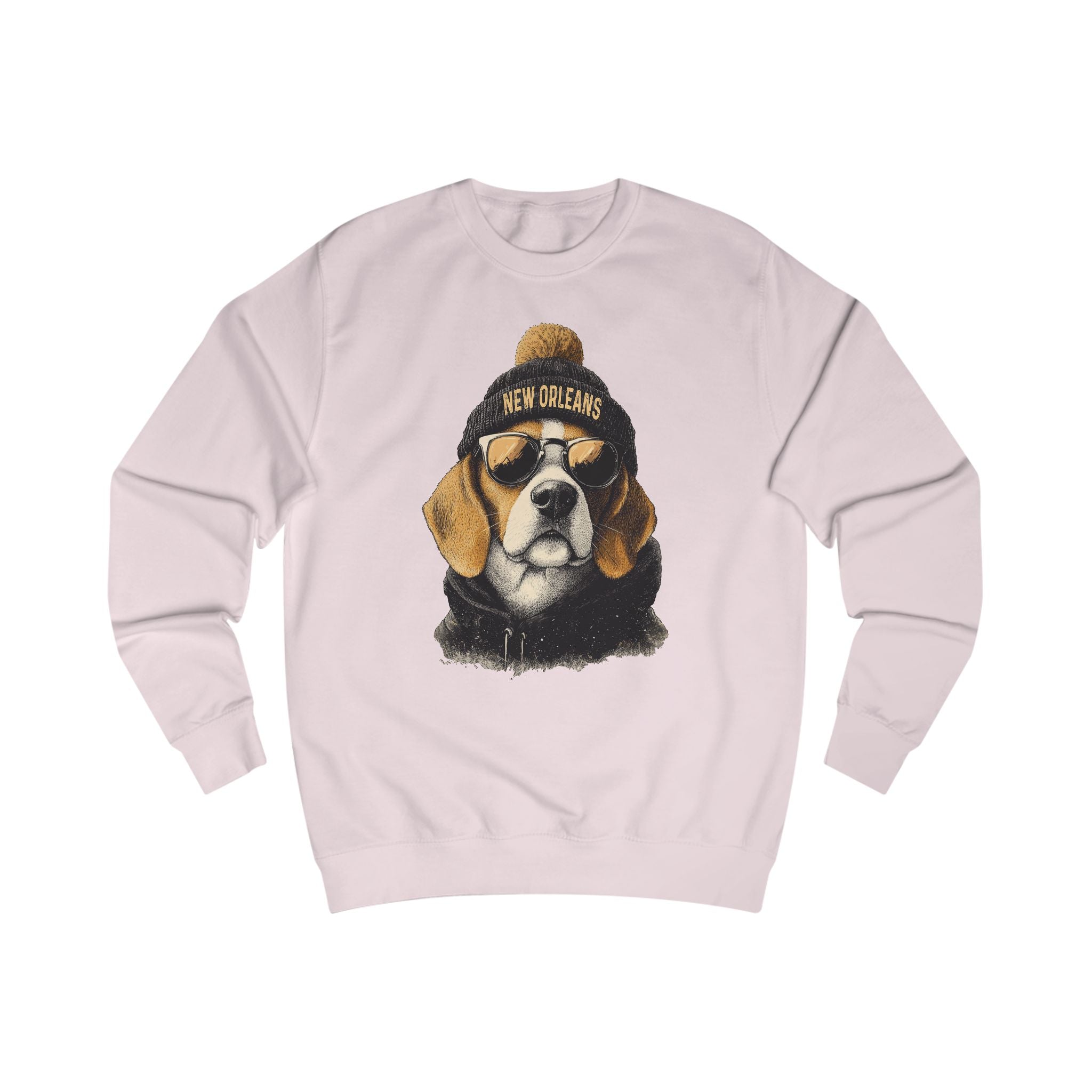 New Orleans Football Lover Sweatshirt, Unisex Cozy Top, Football Lover Gift, Dog-Themed Apparel, Casual Streetwear, Unique Gift Idea