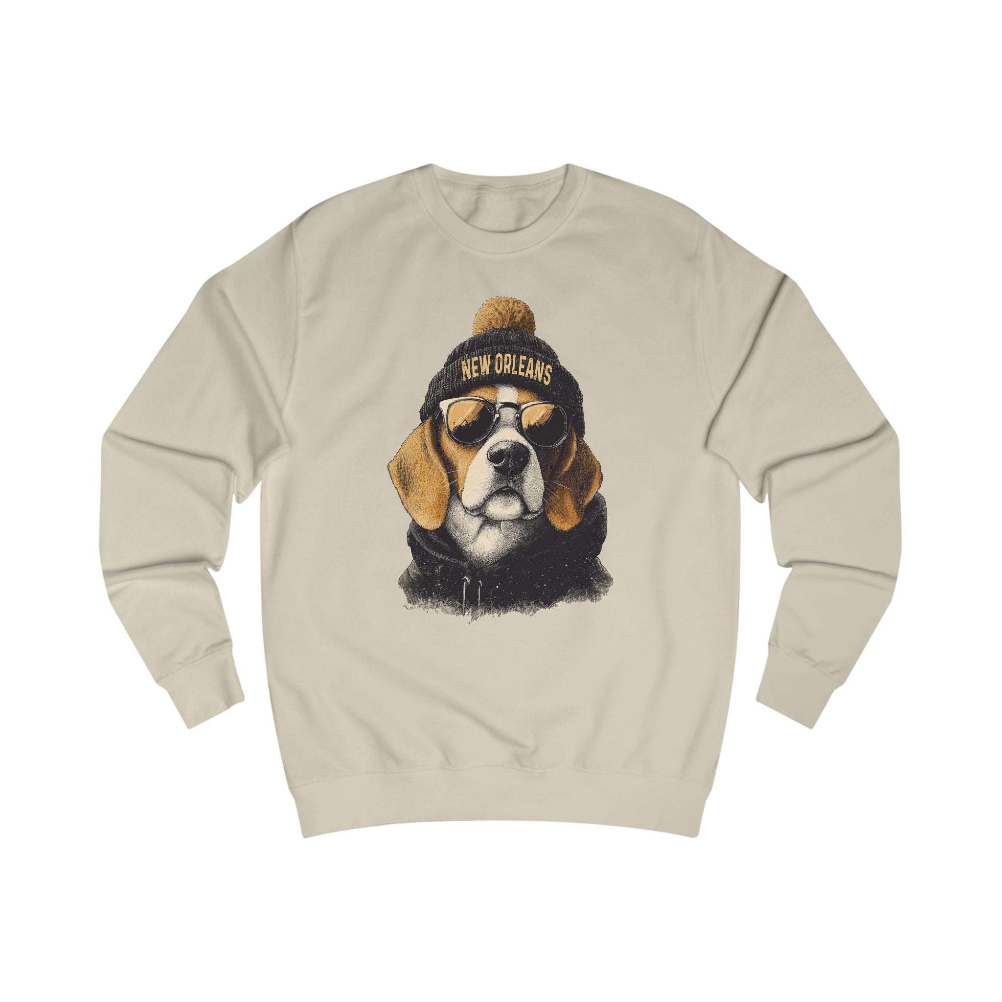 New Orleans Football Lover Sweatshirt, Unisex Cozy Top, Football Lover Gift, Dog-Themed Apparel, Casual Streetwear, Unique Gift Idea