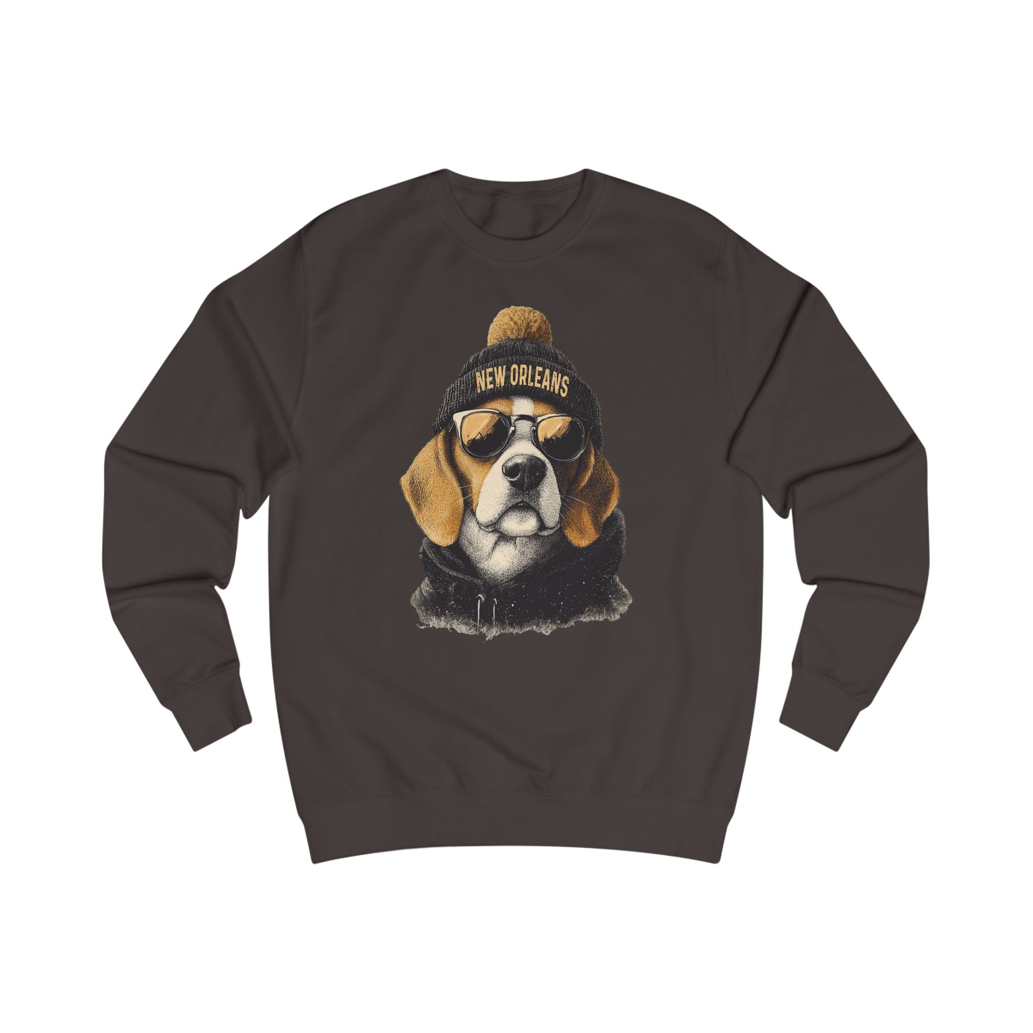 New Orleans Football Lover Sweatshirt, Unisex Cozy Top, Football Lover Gift, Dog-Themed Apparel, Casual Streetwear, Unique Gift Idea