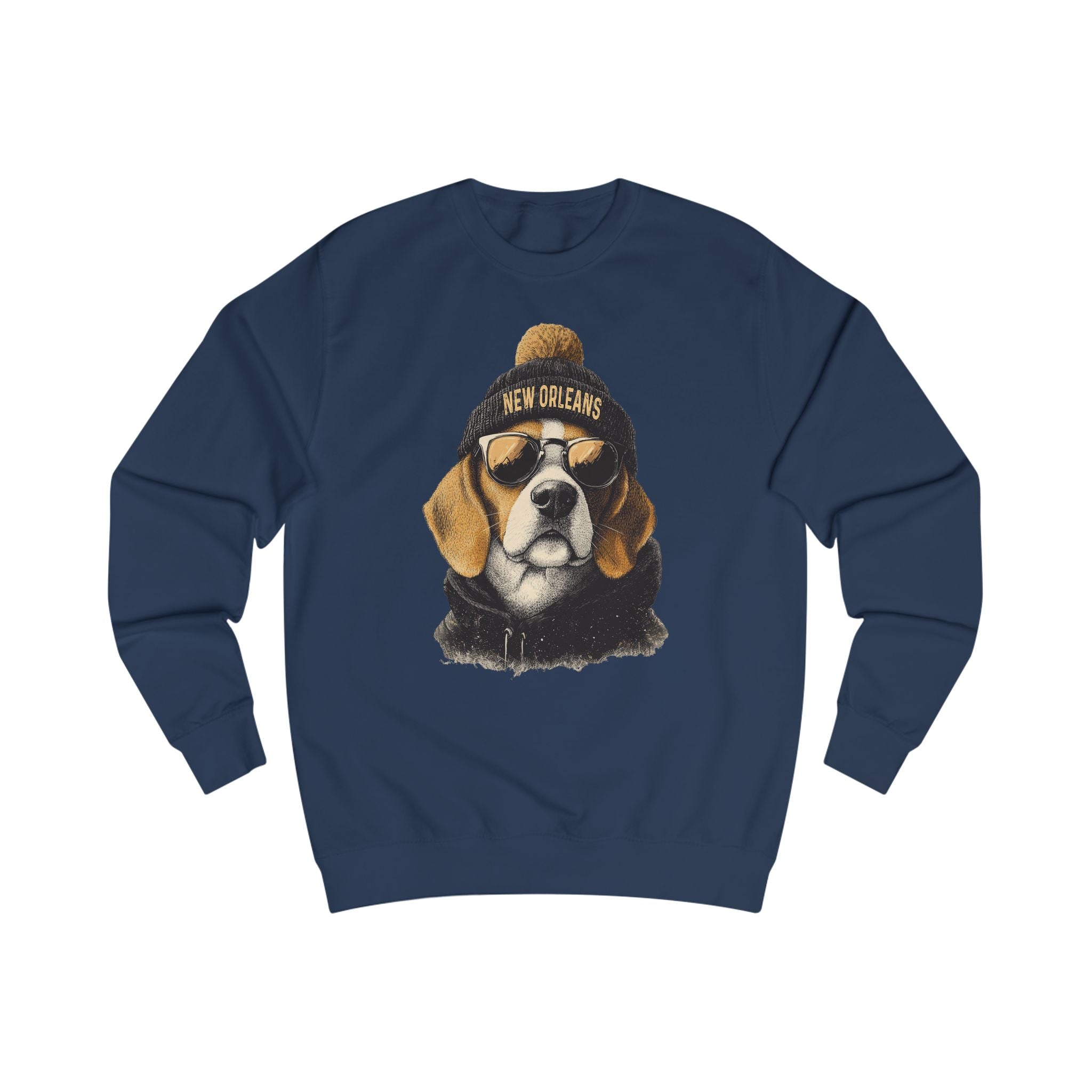 New Orleans Football Lover Sweatshirt, Unisex Cozy Top, Football Lover Gift, Dog-Themed Apparel, Casual Streetwear, Unique Gift Idea