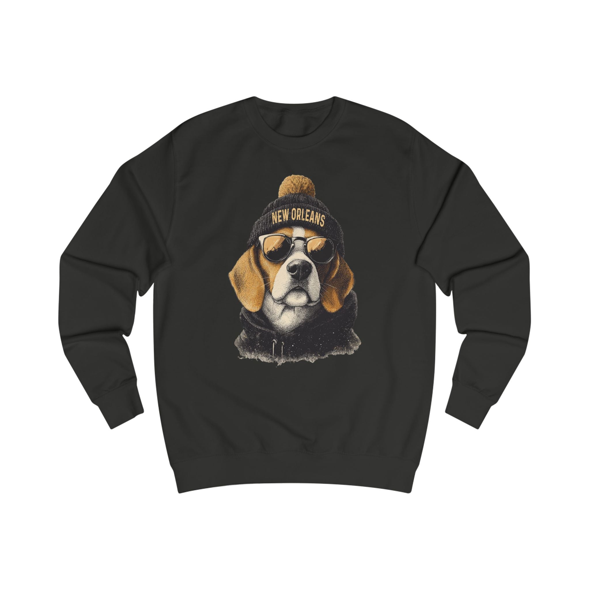 New Orleans Football Lover Sweatshirt, Unisex Cozy Top, Football Lover Gift, Dog-Themed Apparel, Casual Streetwear, Unique Gift Idea