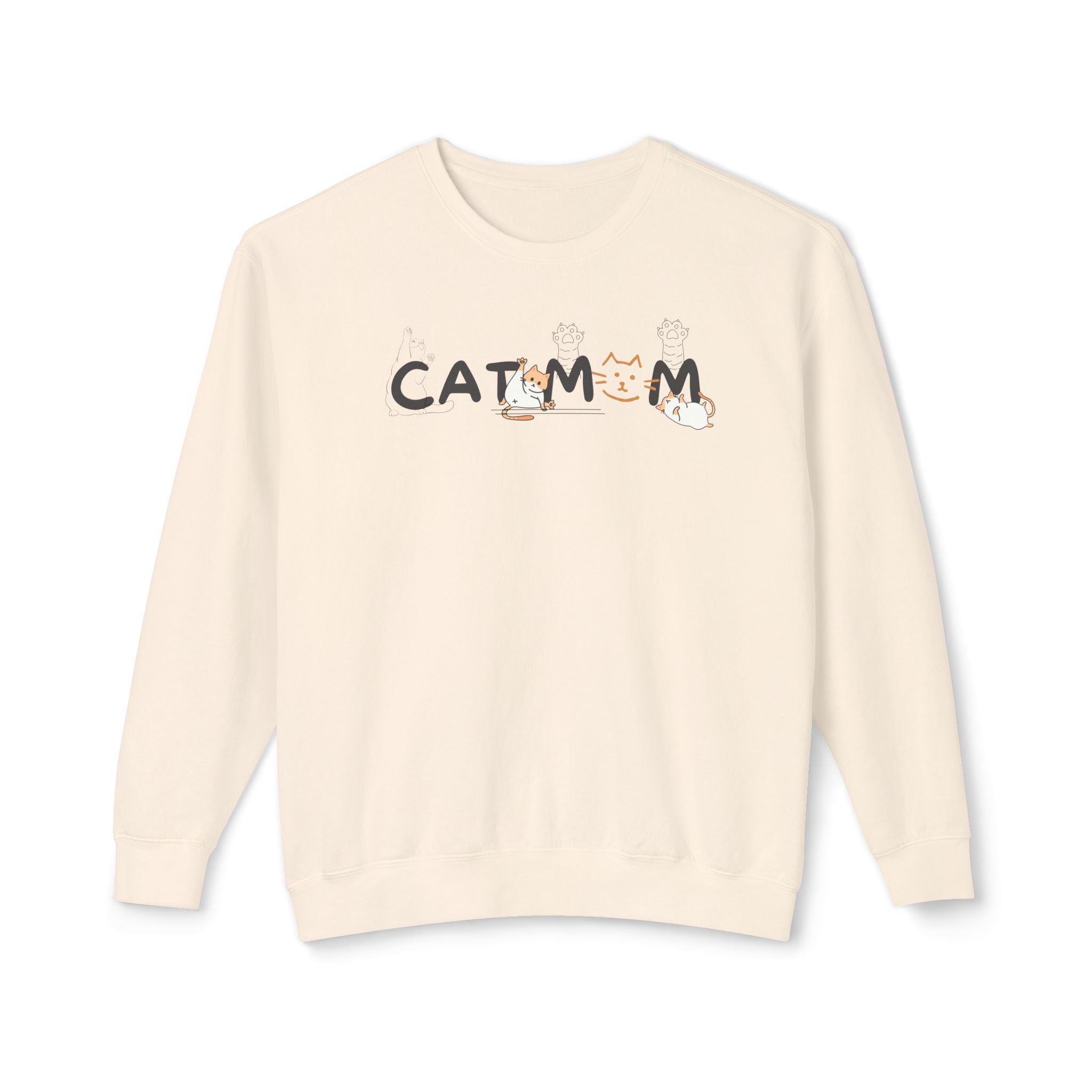 Cat Mom Lightweight Sweatshirt