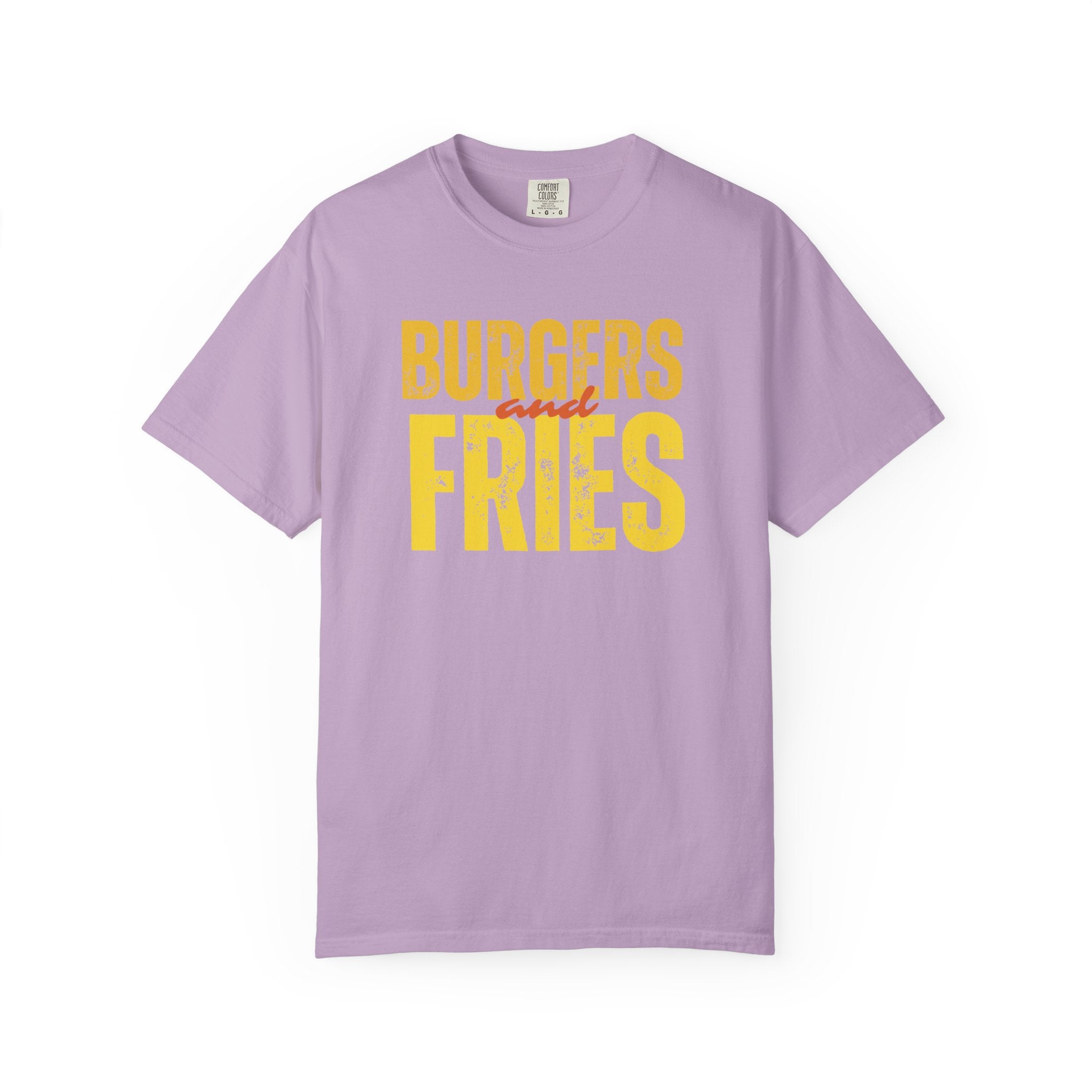 Burgers & Fries T-Shirt, Casual Foodie Tee, Unisex Summer Shirt, Gift for Food Lovers, Fast Food Apparel