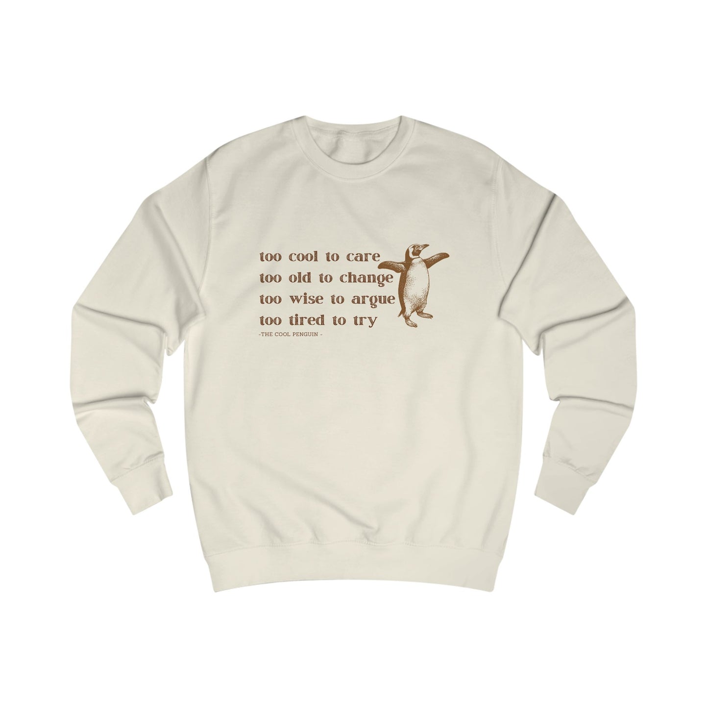 The Cool Penguin Advice Unisex Sweatshirt, Funny Gift for Friends, Comfy Layering Piece, Casual Style for Everyday Wear, Perfect for [...]