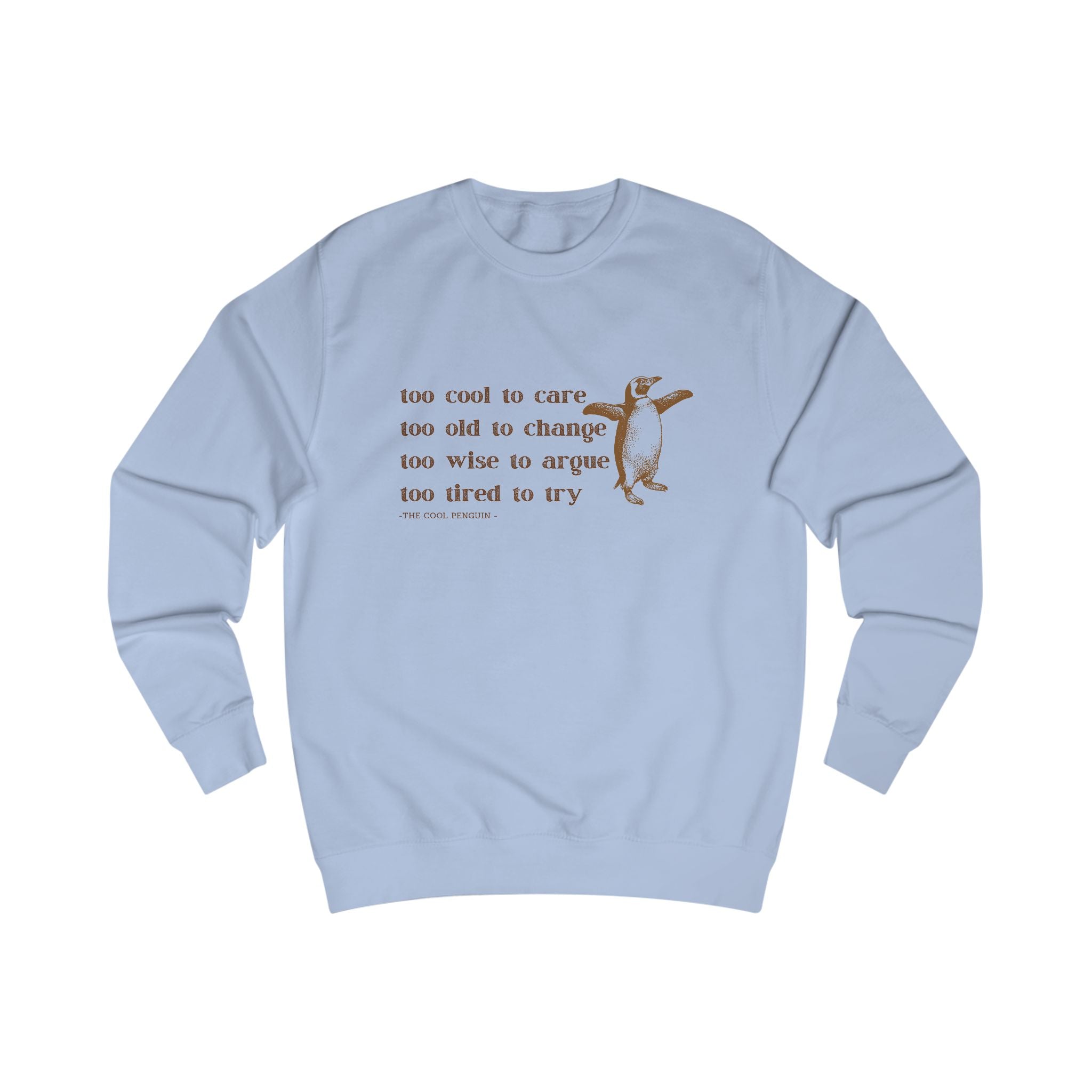 The Cool Penguin Advice Unisex Sweatshirt, Funny Gift for Friends, Comfy Layering Piece, Casual Style for Everyday Wear, Perfect for [...]