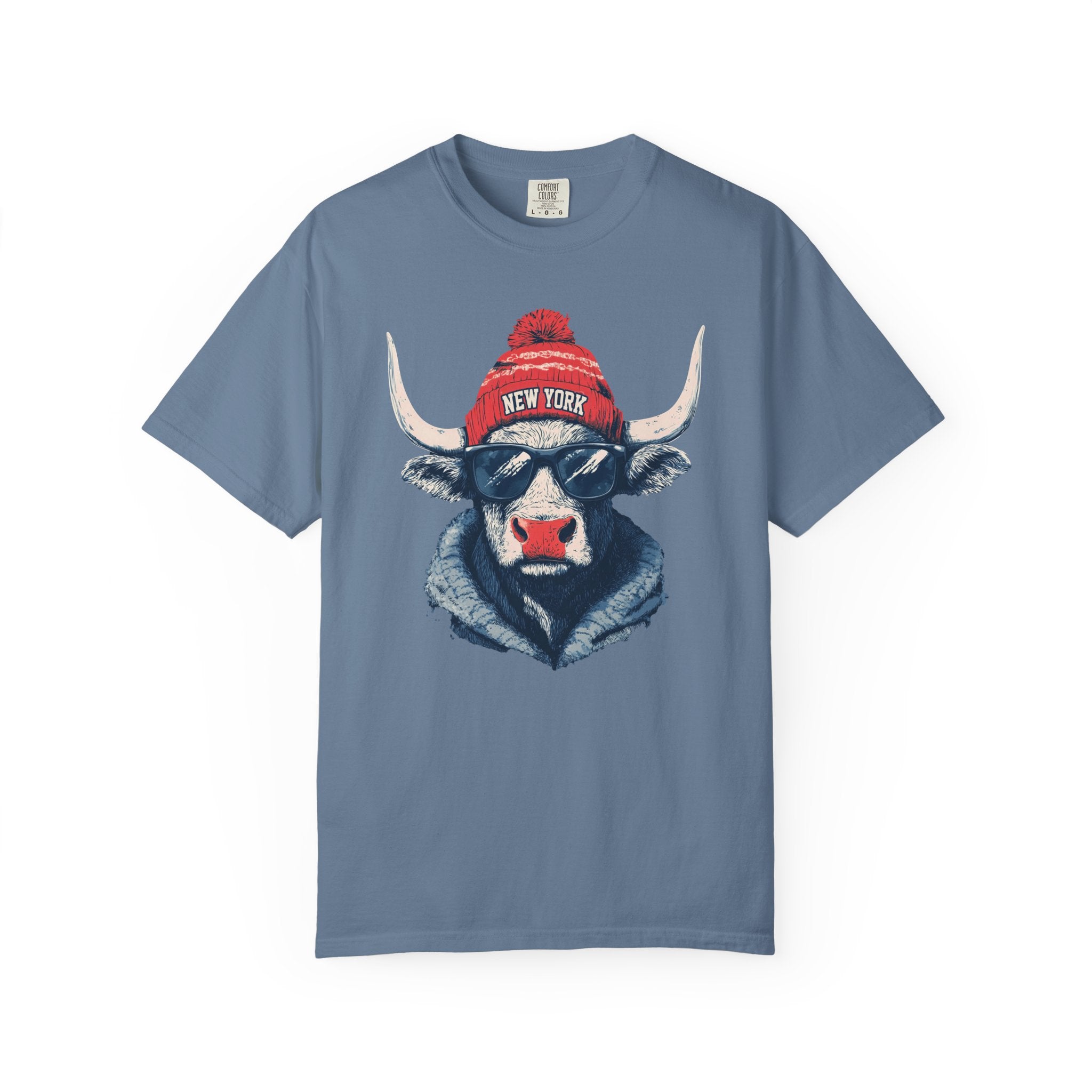 Football Spirit Animal Mascot Graphic T-shirt, Unisex Tee with New York Football team, Trendy Casual Wear, Gift for Him/Her